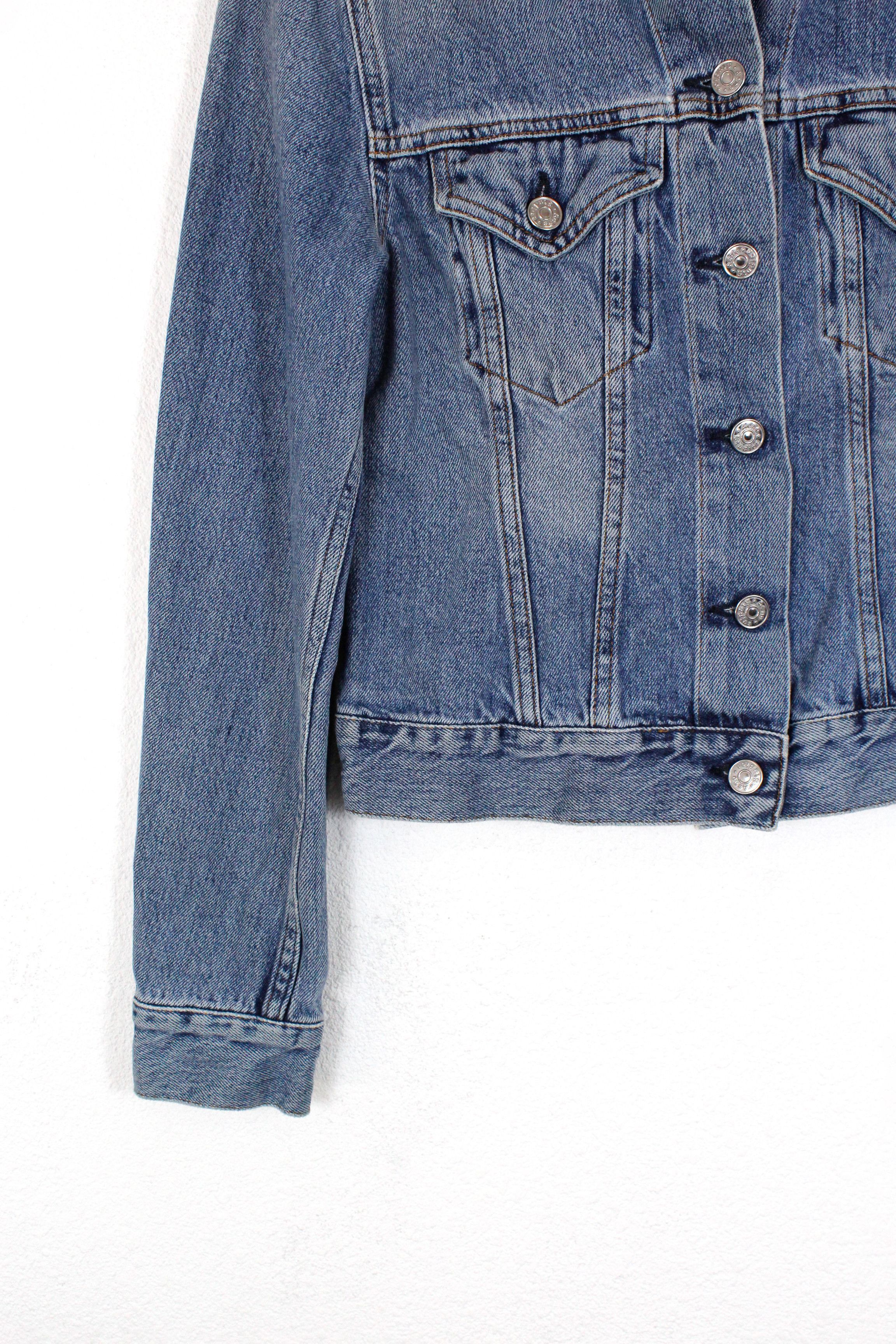Acne Studios × Denime × Jean Womens Acne Studios Top Mid VTG Denim Jeans Jacket Size XS / US 0-2 / IT 36-38 - 3 Thumbnail