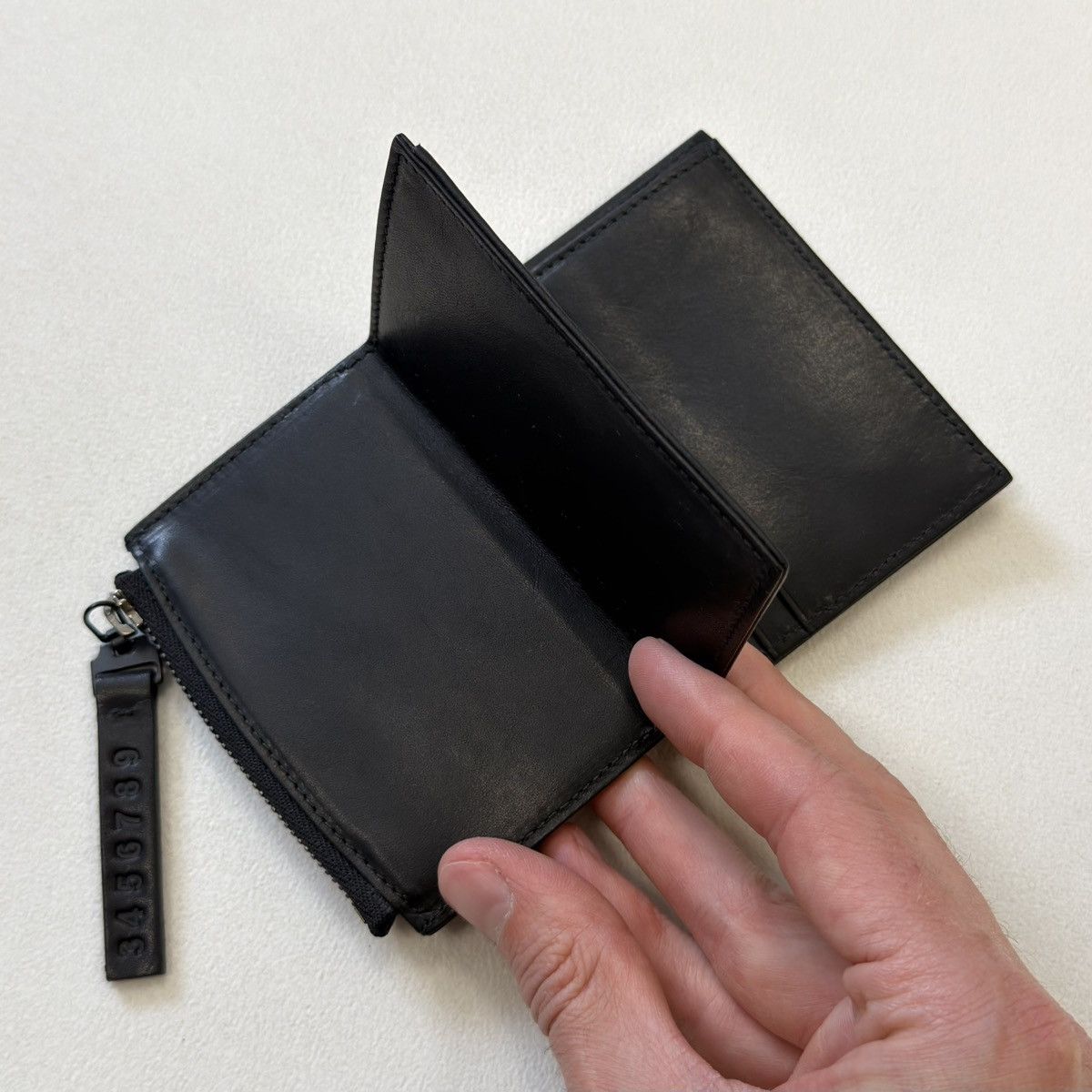 Maison Margiela A/W 20 Black Leather Zip Wallet Size ONE SIZE - 5 Thumbnail