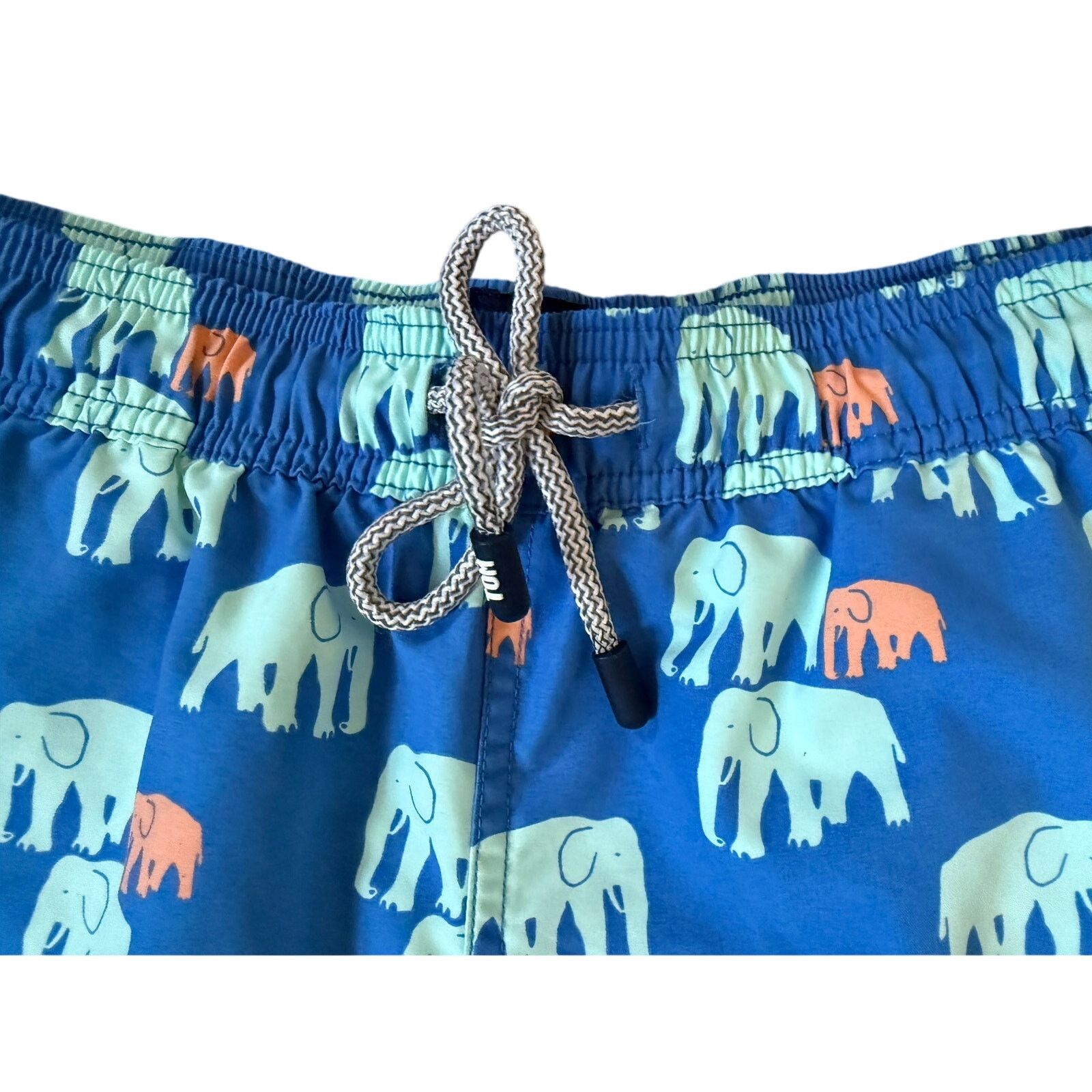 Other Tom & Teddy Mens Swim Trunks Blue with Elephants Size XL Size US 34 / EU 50 - 2 Thumbnail