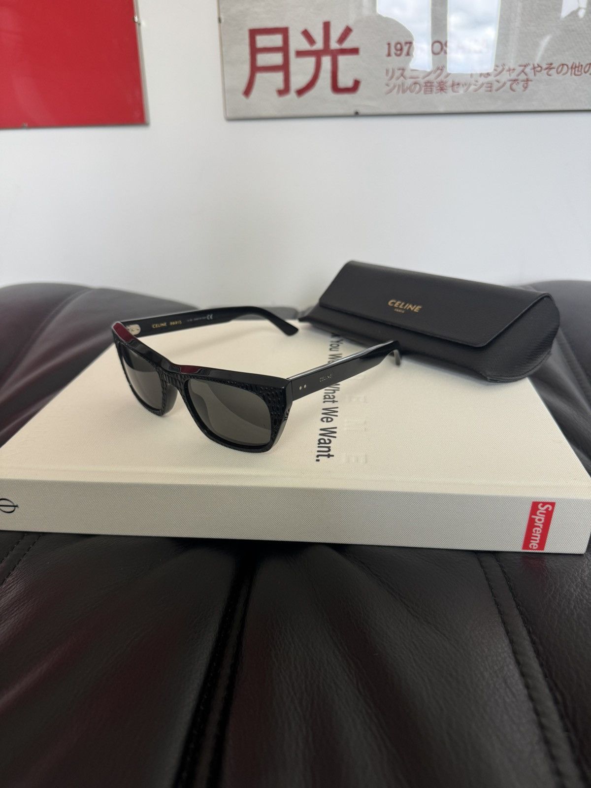 Celine Celine Paris Sun Glasses Black Designer Glasses Snake Size ONE SIZE - 1 Thumbnail