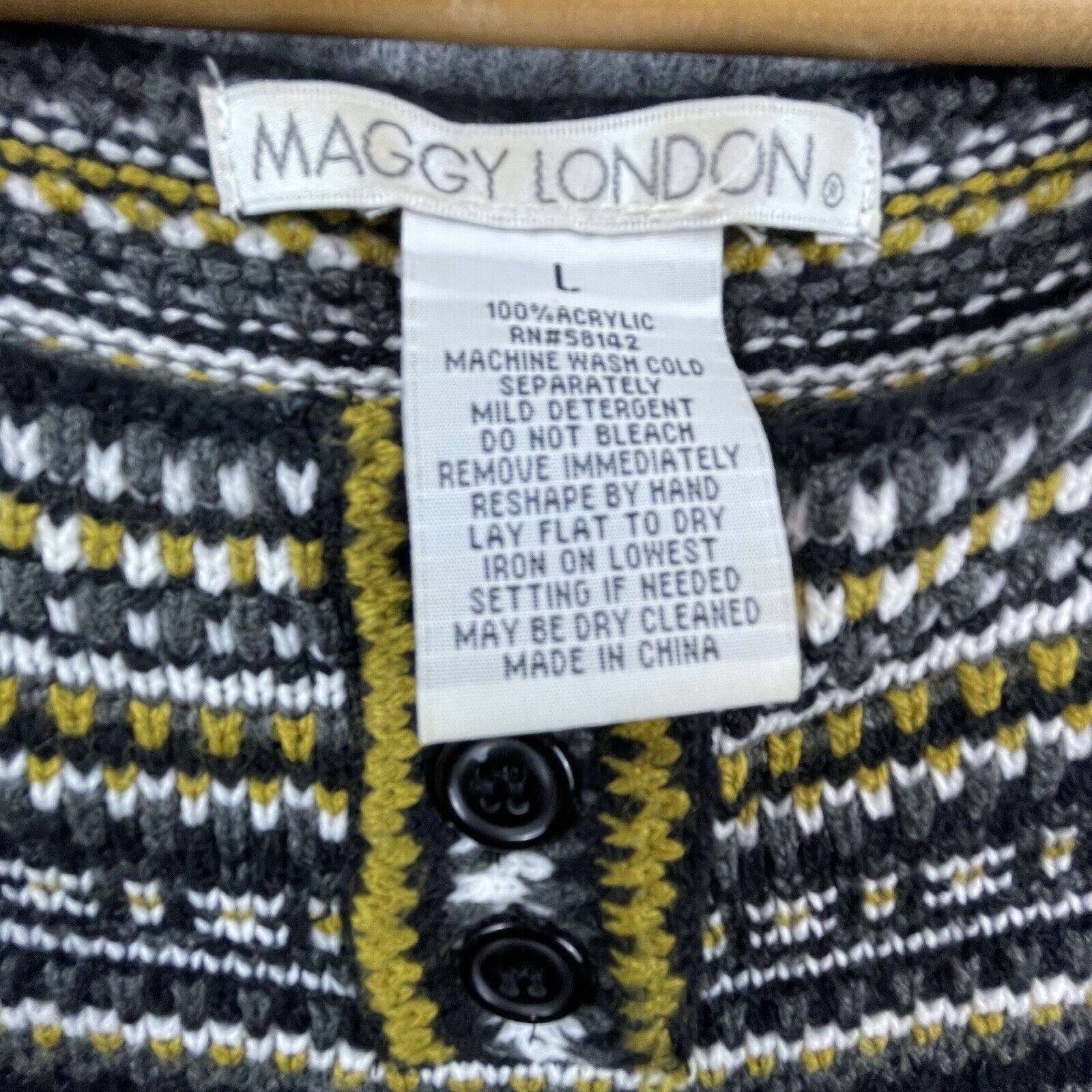 MAGGY LONDON Maggy London Sweater Dress Large Cabincore Cozy Heritage Size L / US 10 / IT 46 - 3 Thumbnail