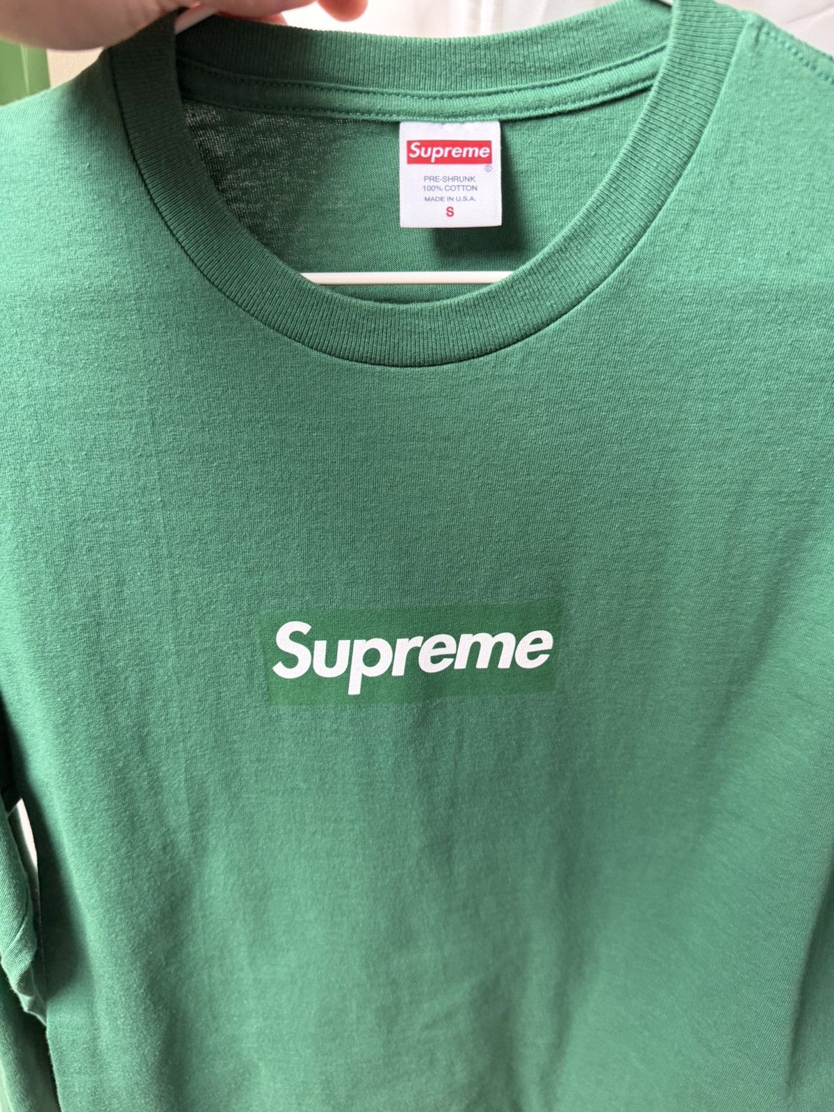 Supreme supreme long sleeve box logo / bogo 2020 pine green Size US S / EU 44-46 / 1 - 5 Thumbnail