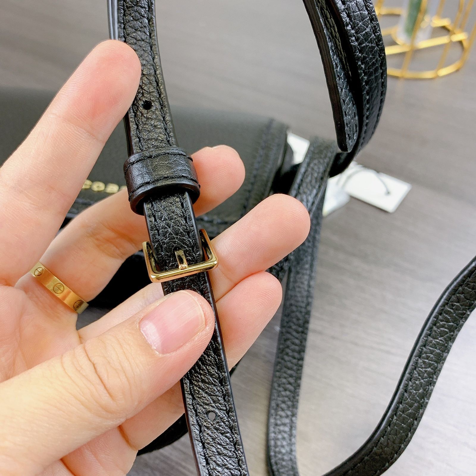 Marc Jacobs Marc Jacobs H107L01FA21 Mini Leather Crossbody Bag IN BLACK Size ONE SIZE - 7 Thumbnail