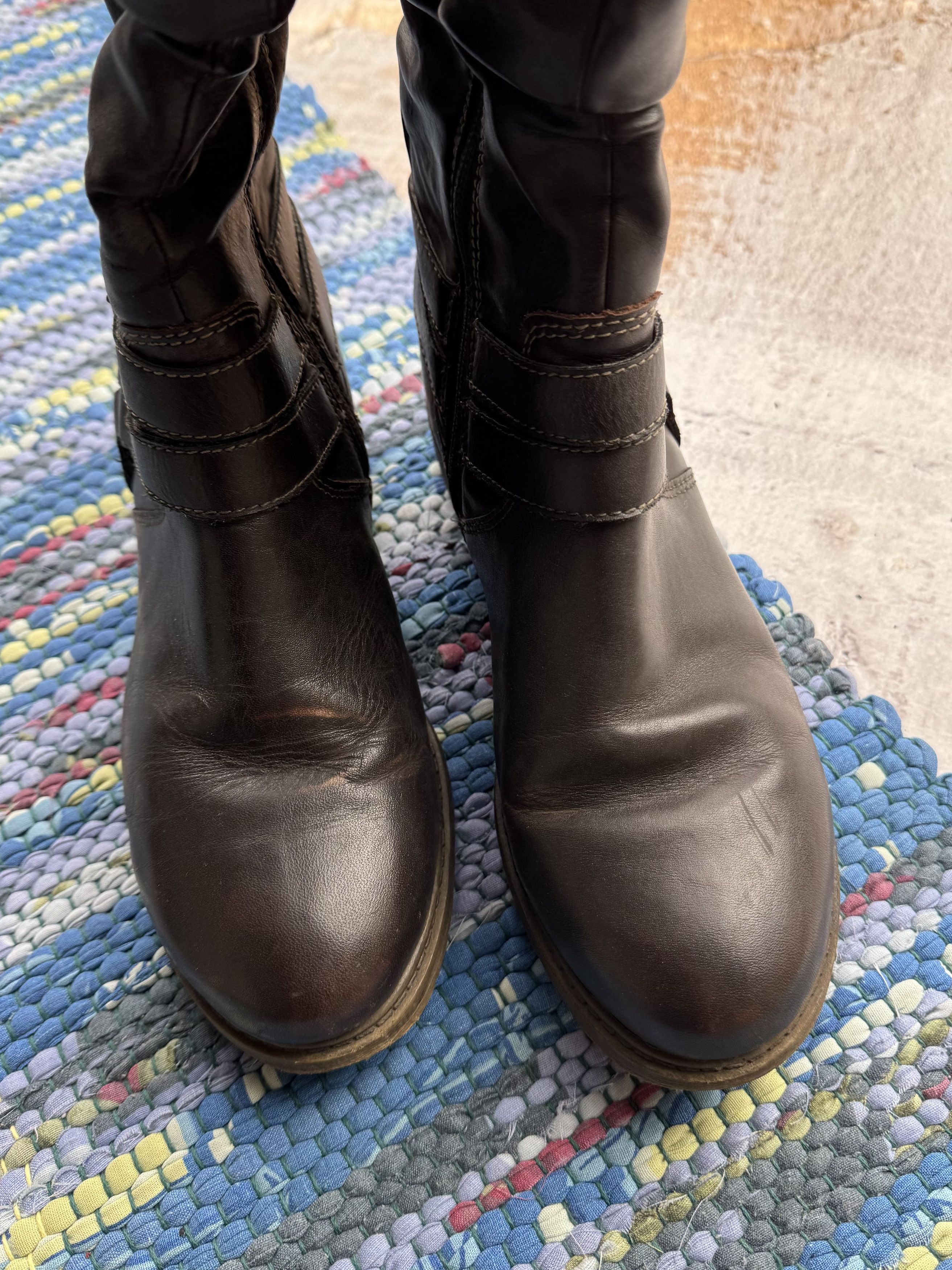 Japanese Brand Vintage Belted Boots A724D6(398) Size US 6 / IT 36 - 8 Thumbnail