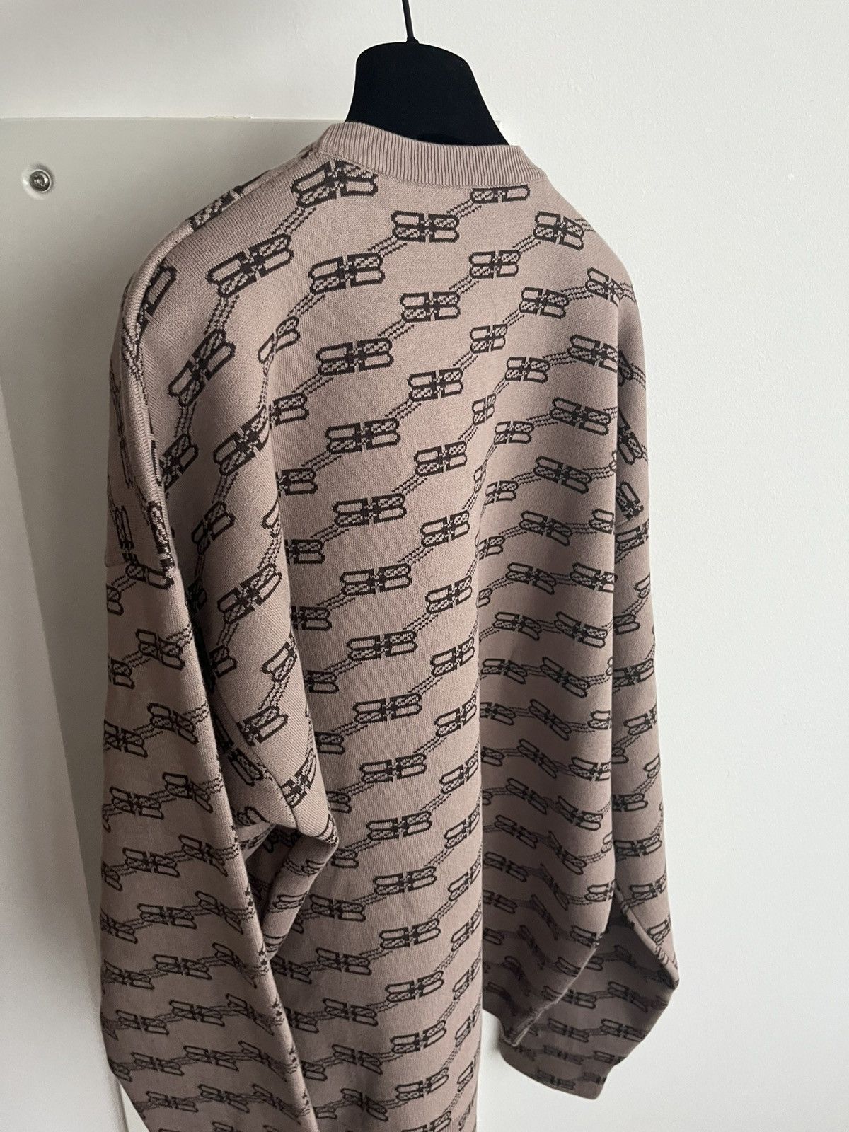 Balenciaga Runway Brand New Rare Balenciaga BB Monogram Sweater Size US L / EU 52-54 / 3 - 11 Thumbnail