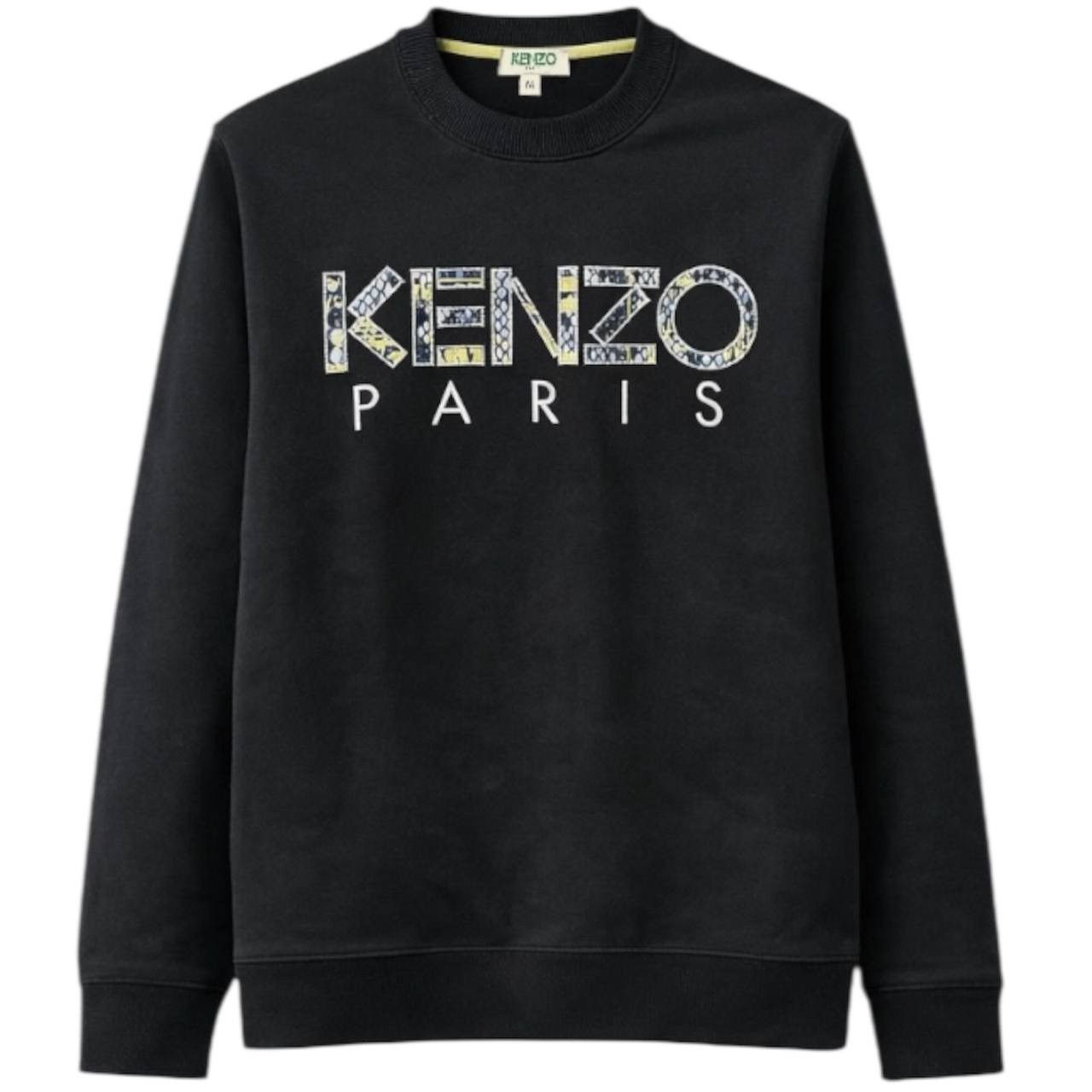 KENZO PARIS BIG EMBROIDER LOGO DESIGN MENS SWEATSHIRT JUMPER