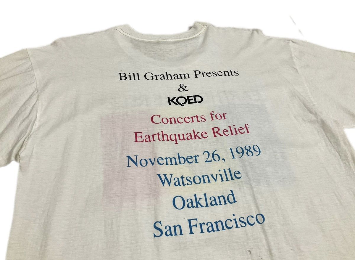 Band Tees × Vintage 🔥Vintage Earthquake Relief Concert Shirt 1989 Bill Graham Size US XL / EU 56 / 4 - 4 Thumbnail