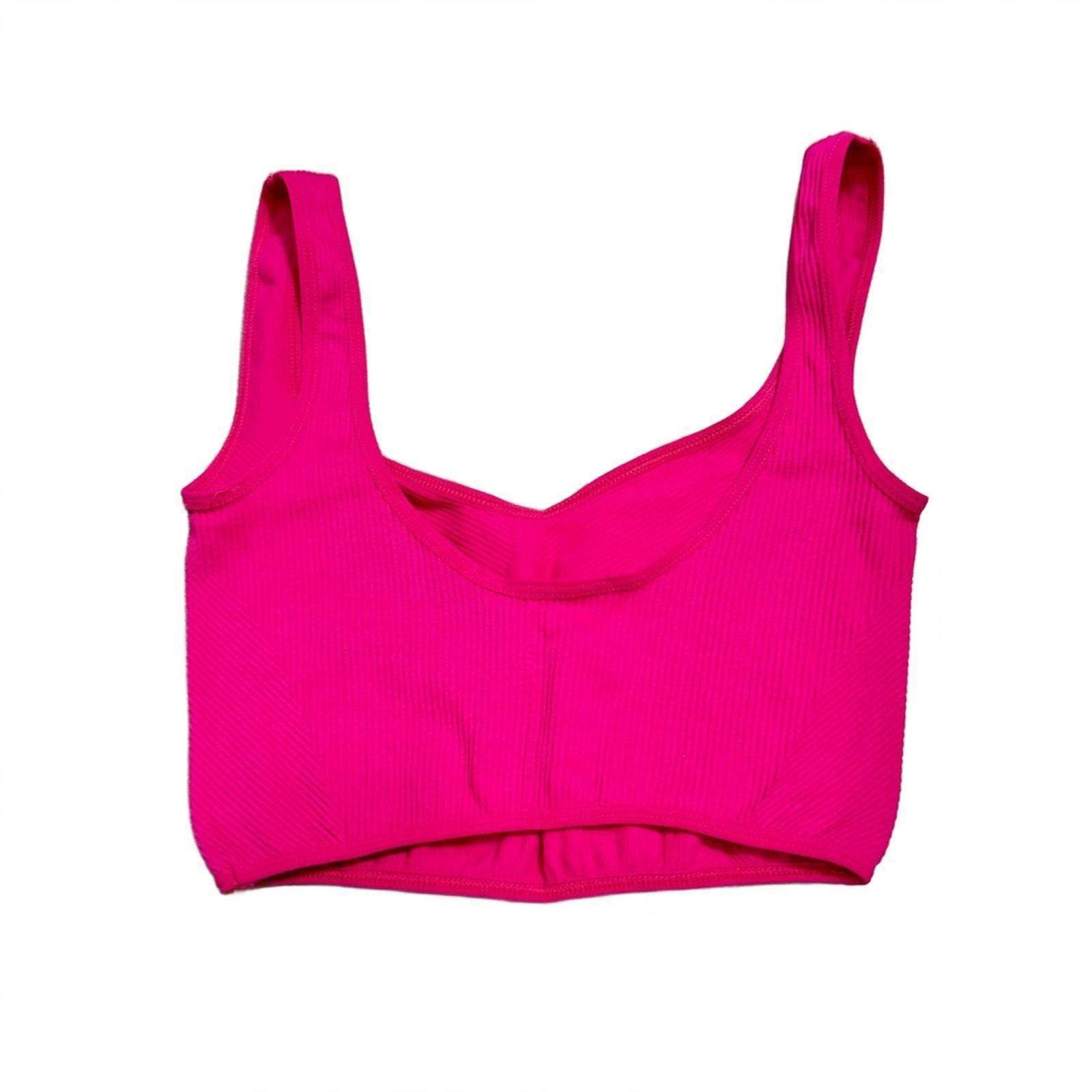 Urban Outfitters Urban Outfitters Seamless Hot Pink Bralette Top- Size M/L Size M / US 6-8 / IT 42-44 - 4 Thumbnail