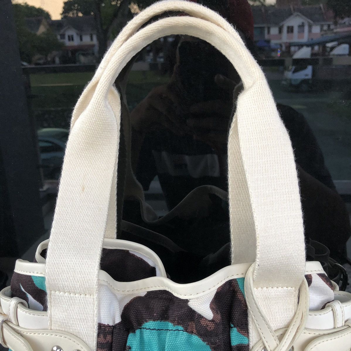 DKNY DKNY Vibrant Green Cloth Tote Bag Size ONE SIZE - 12 Thumbnail