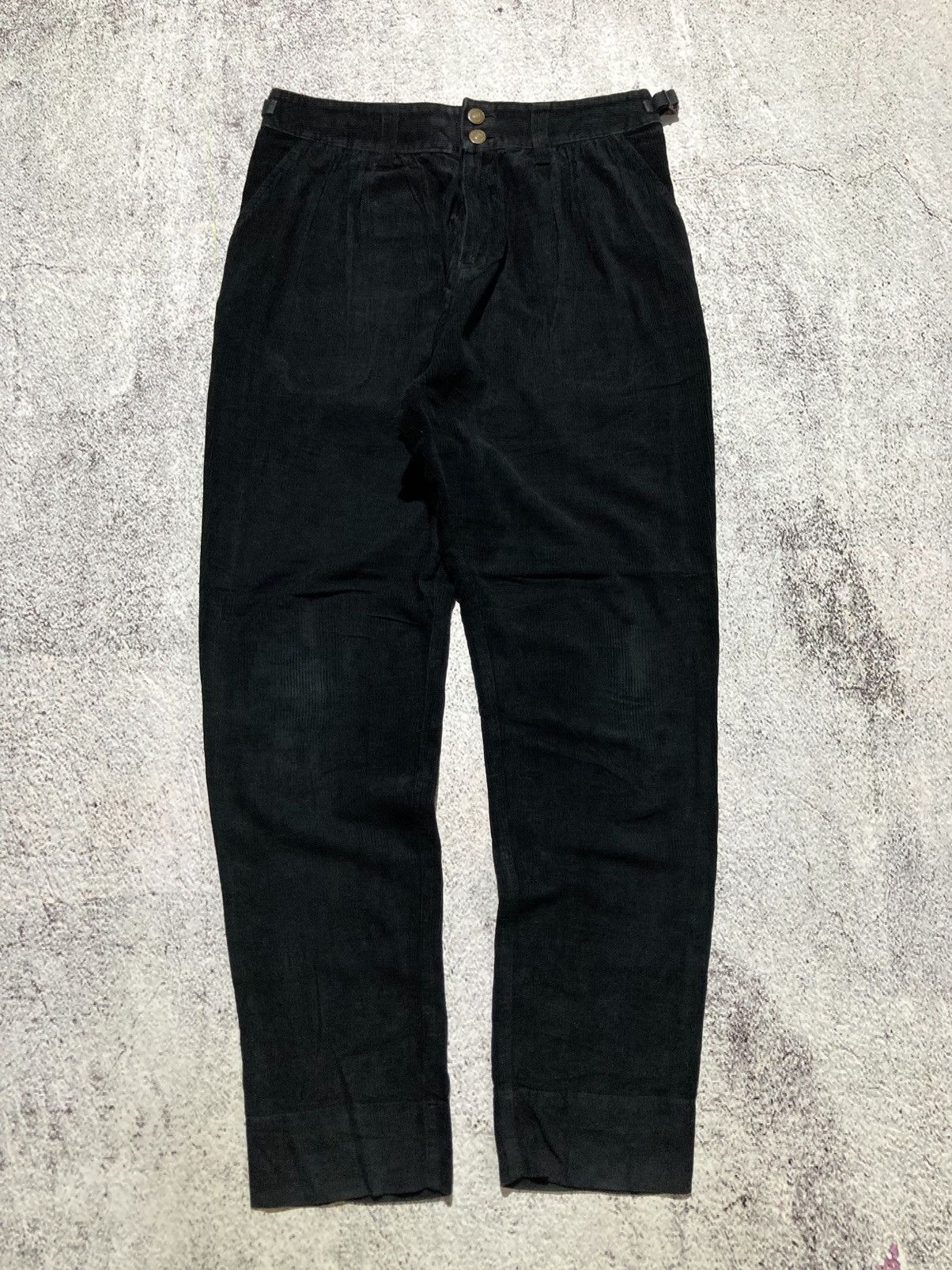 Issey Miyake 2000s Tsumori Chisato by Issey Miyake Corduroy Pants Black Size US 29 - 1 Thumbnail