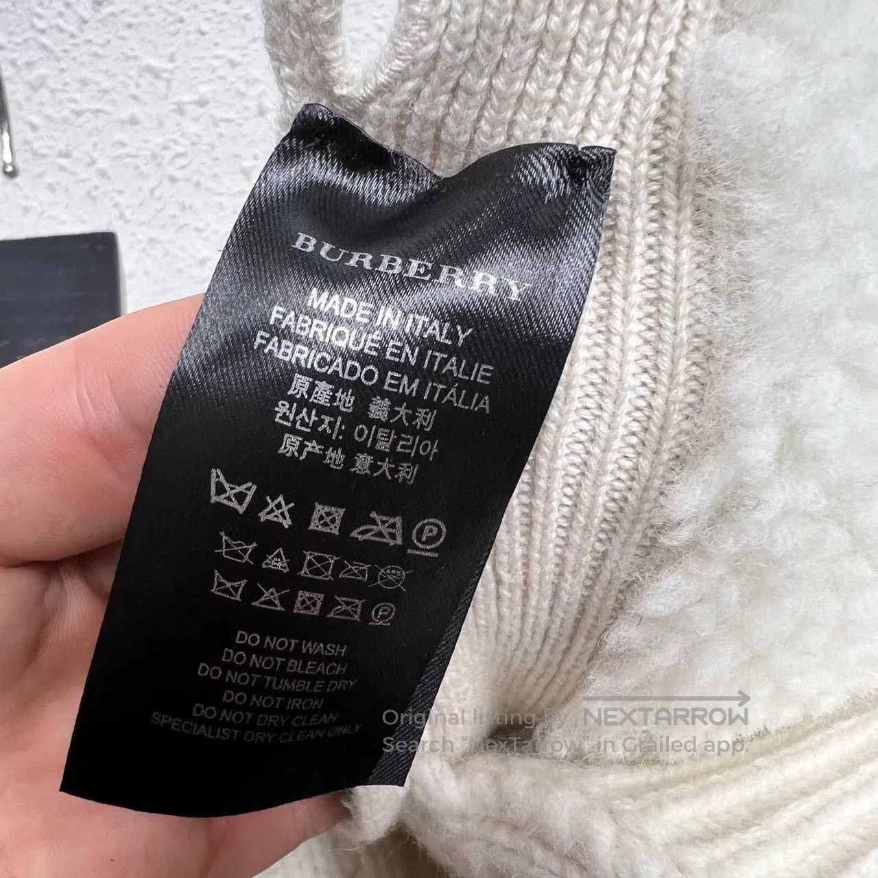 Burberry Burberry Terry Coarse Knitted Wool Cardigan Size XS / US 0-2 / IT 36-38 - 5 Thumbnail