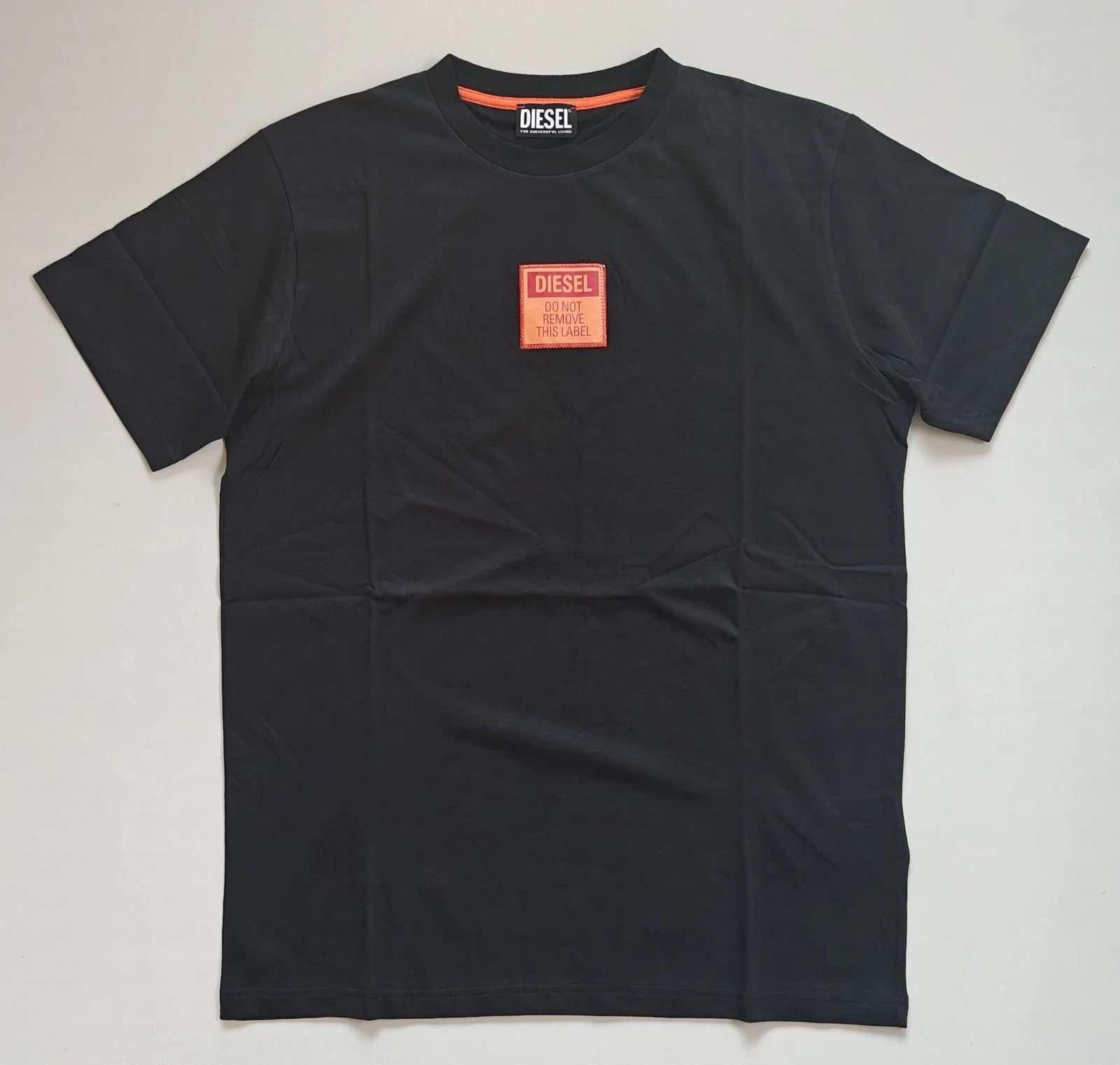 Diesel DIESEL Black T-Shirt With Logo Patch T 4149 Size US M / EU 48-50 / 2 - 2 Thumbnail