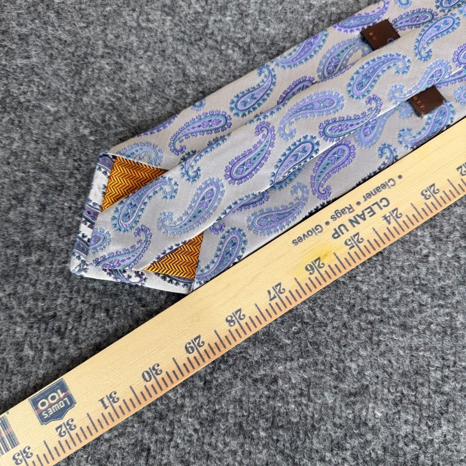 Other Chelsea Robert Talbott Mens Silk Paisley Tie Handsewn Size ONE SIZE - 6 Thumbnail