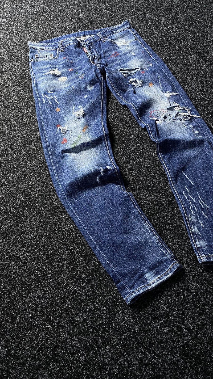 Dsquared2 Dsquared2 Distressed Denim pants Jeans Made In Italy 🇮🇹 Size US 34 / EU 50 - 2 Thumbnail