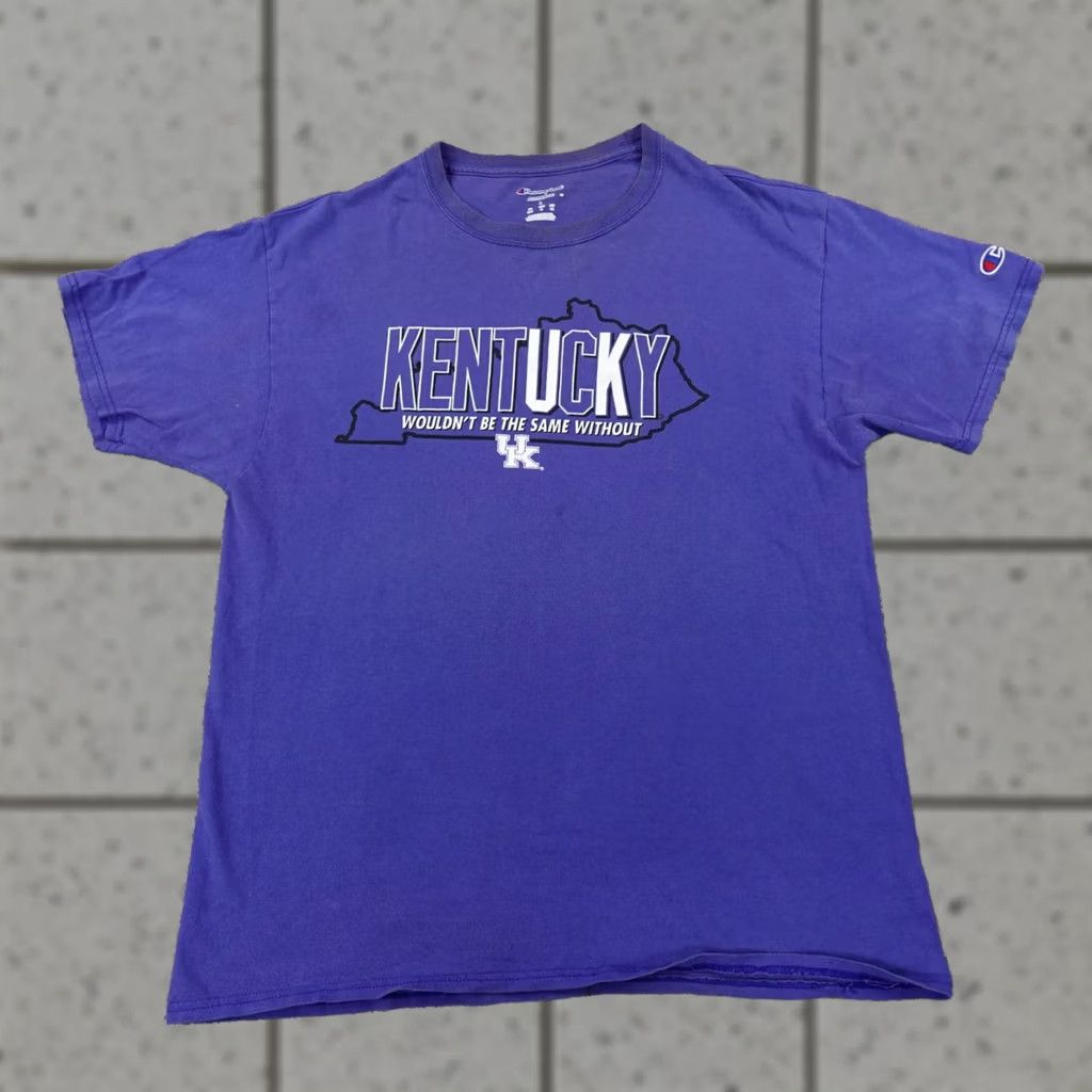 Champion Champion Kentucky Wildcats Shirt Mens Large Blue White NCAA SEC Basketball Nike? Size US L / EU 52-54 / 3 - 1 Thumbnail