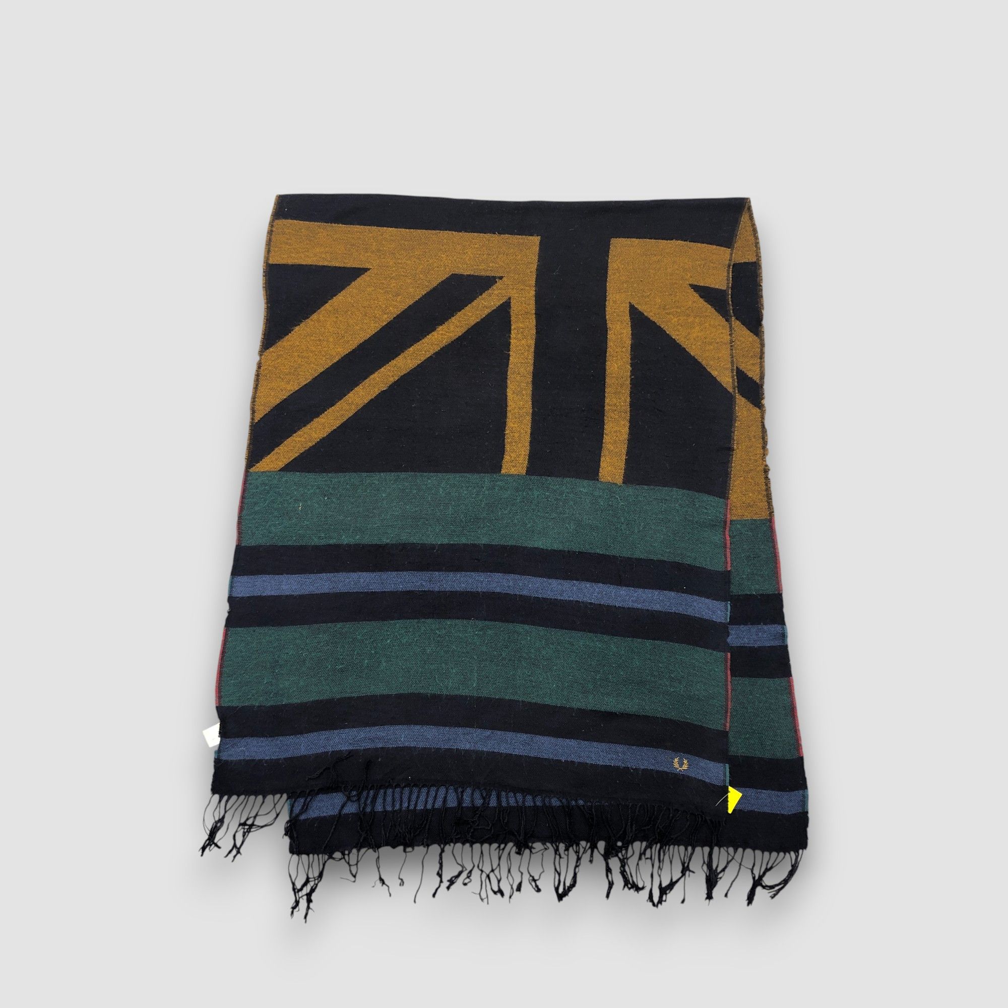 Fred Perry Vitage Fred Perry Scarf Muffler Wool Cashmere Scarves. Size ONE SIZE - 5 Thumbnail