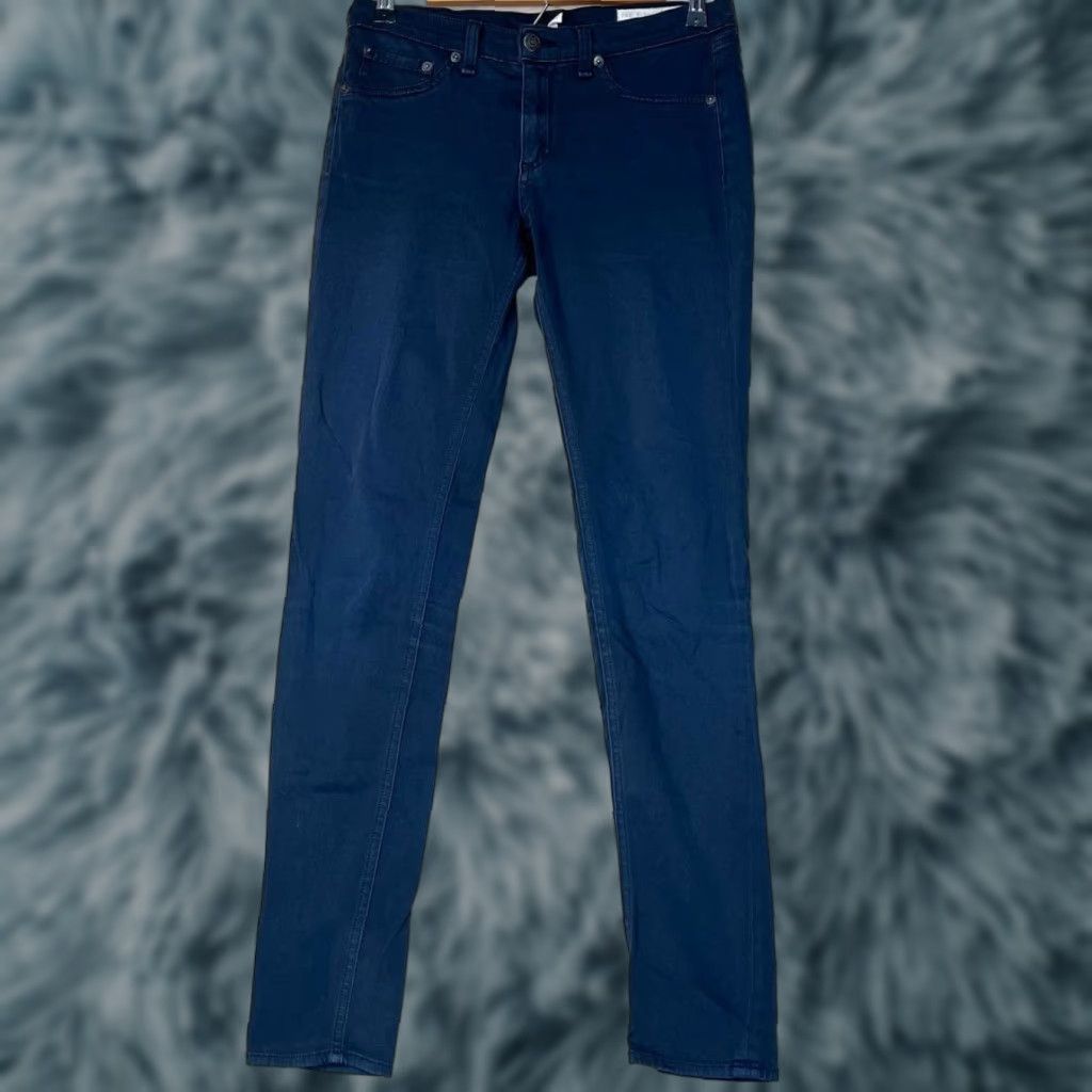 Rag & Bone rag & bone Pants Blue Straight Commuter Legging Stretch Women's 27 Size 27 Blue Chino Women Size 27" / US 4 / IT 40 - 1 Thumbnail