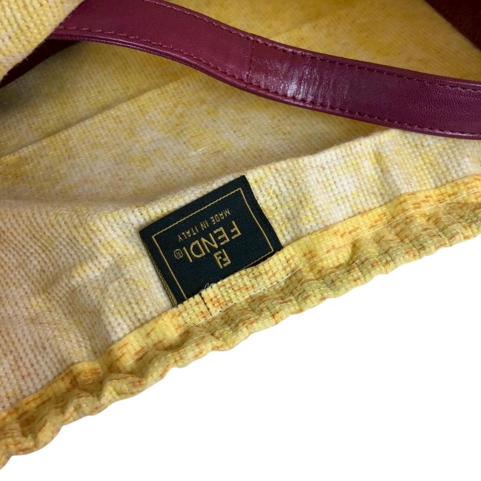 Fendi Fendi - Burgundy Baguette Shoulder Bag Size ONE SIZE - 9 Thumbnail