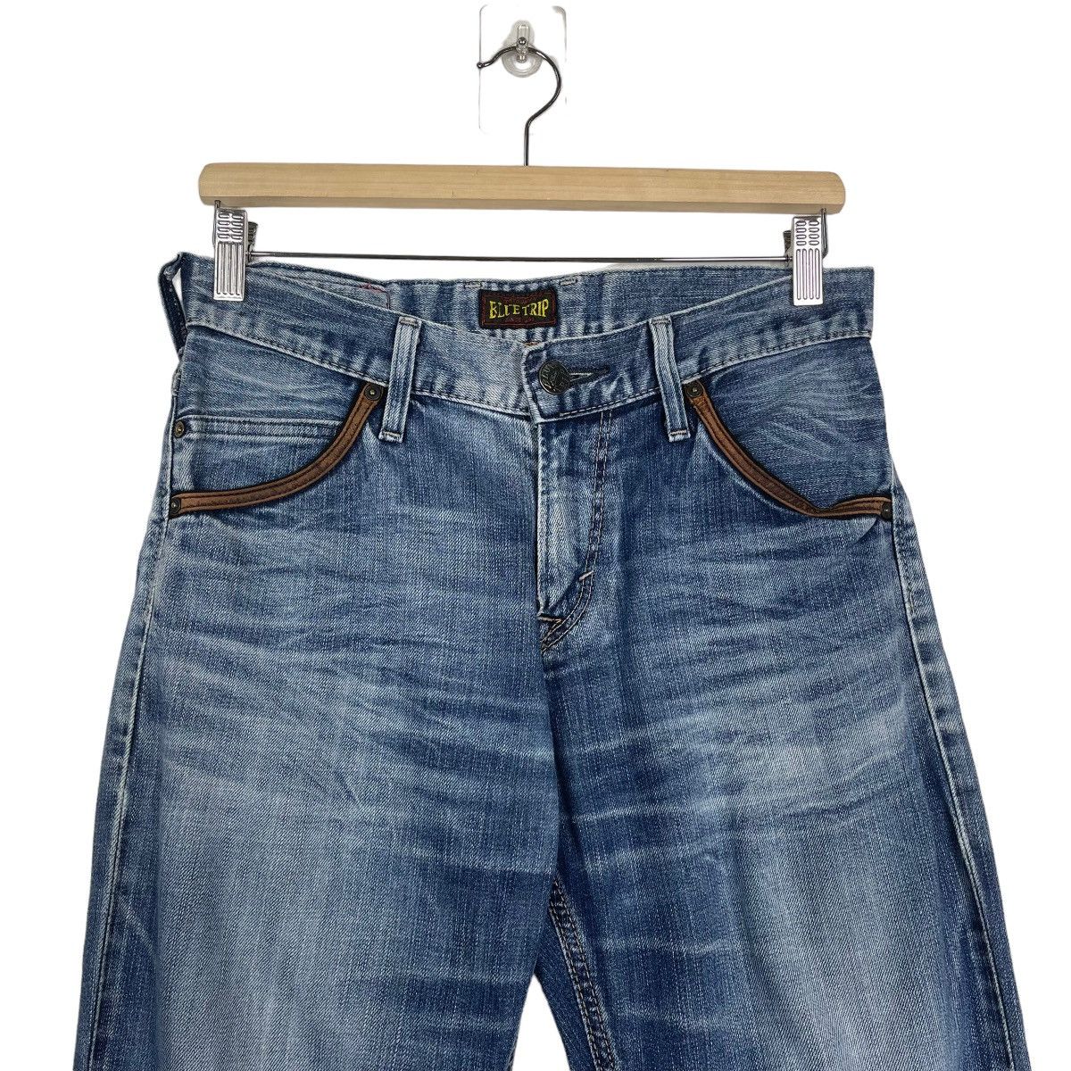 Edwin RIOT🔥30x30 Edwin Blue Trip Flare Denim Nice Colour Size US 30 / EU 46 - 3 Thumbnail
