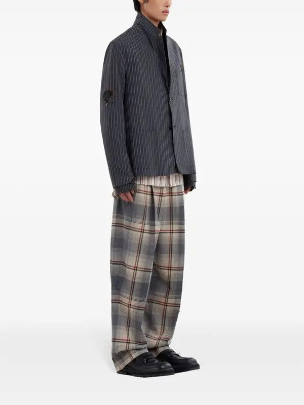 Marni o1w1db11125 Plaid Tapered Trousers in Grey Size US 32 / EU 48 - 5 Thumbnail