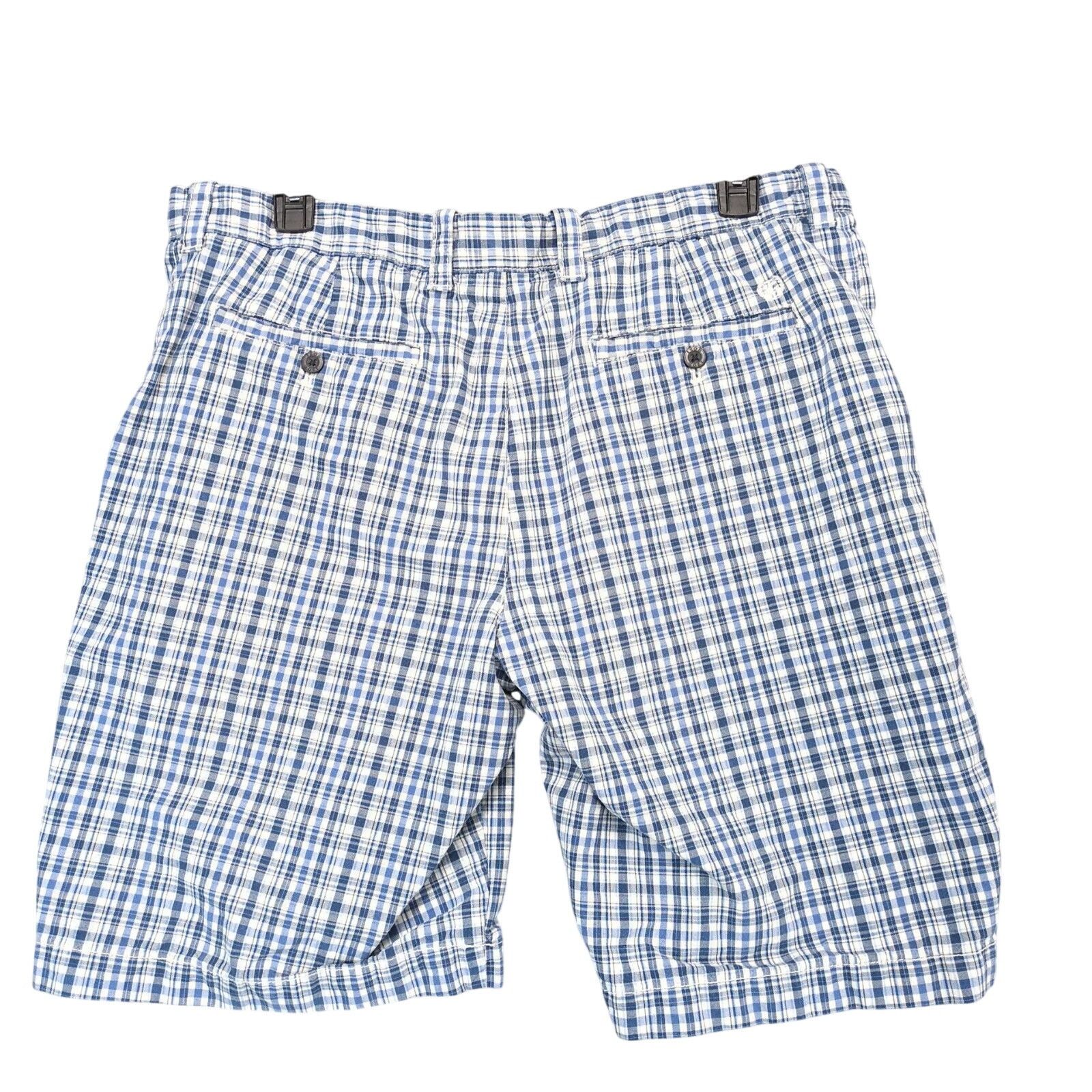 Izod Izod Blue Plaid Cotton Bermuda Shorts Men's 38x10" Skater Size US 38 / EU 54 - 2 Thumbnail