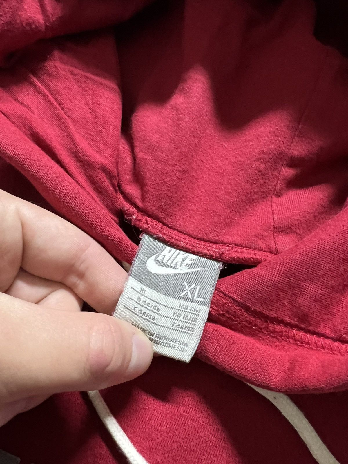 Nike × Vintage Vintage Y2k Nike ❤️ Velour Spell Out Big Logo Hoodie 00’s Size US S / EU 44-46 / 1 - 8 Thumbnail