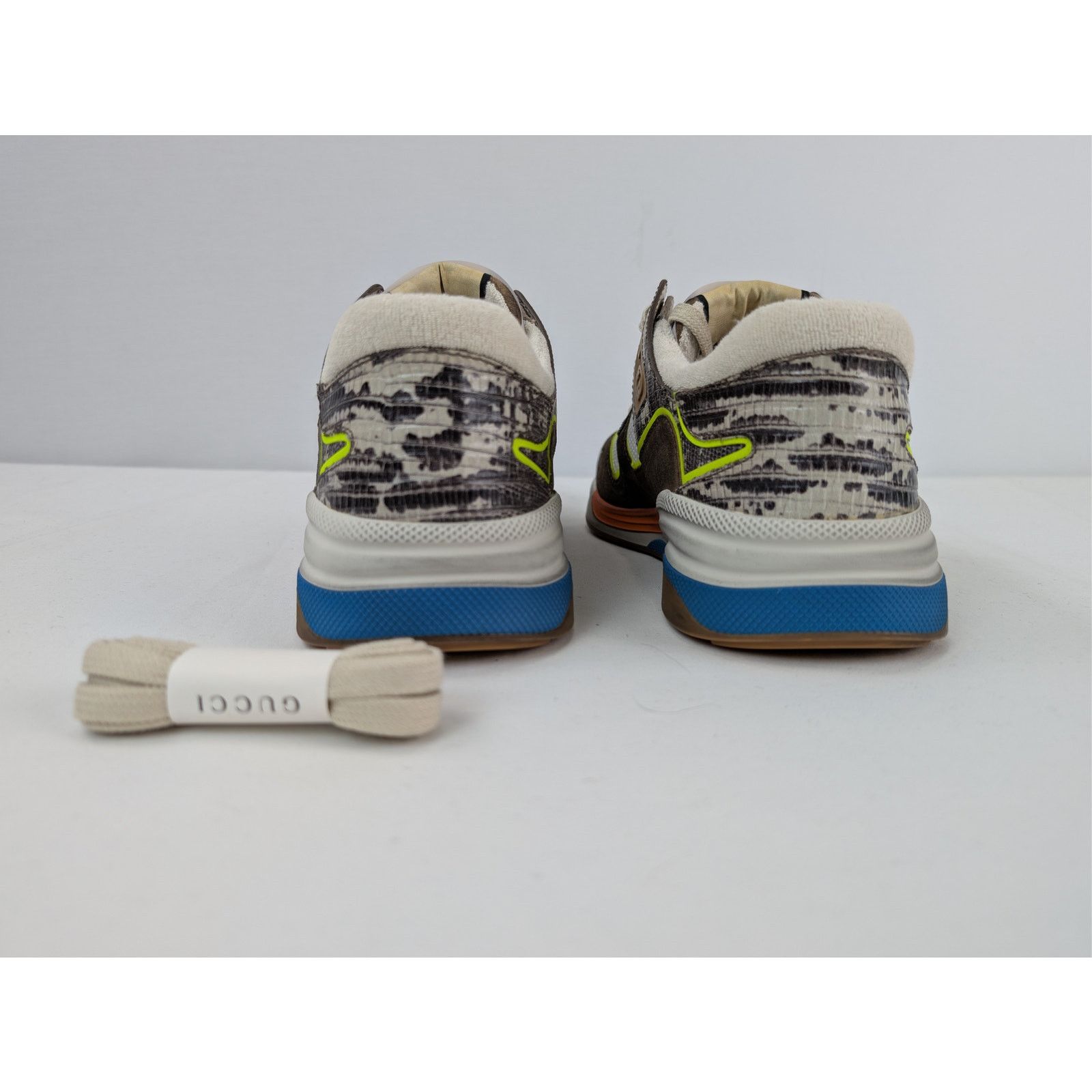 Gucci o1rshd1 Ultrapace Low-Top Sneaker Rock Tejus Printed / Brown Size US 8.5 / EU 41-42 - 12 Thumbnail