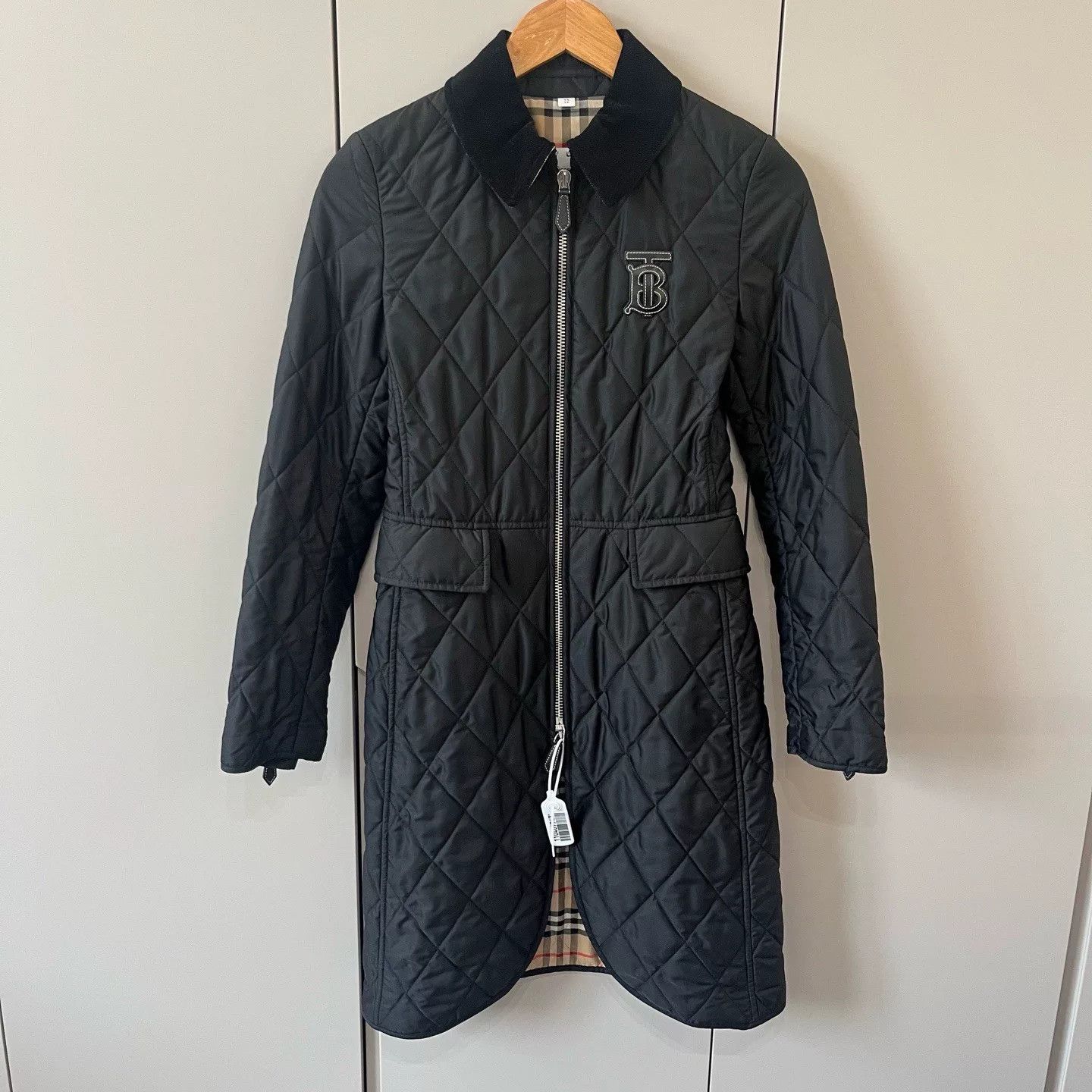 Burberry Burberry Quilted Black Cotton Coat XS Size US XS / EU 42 / 0 - 1 Thumbnail
