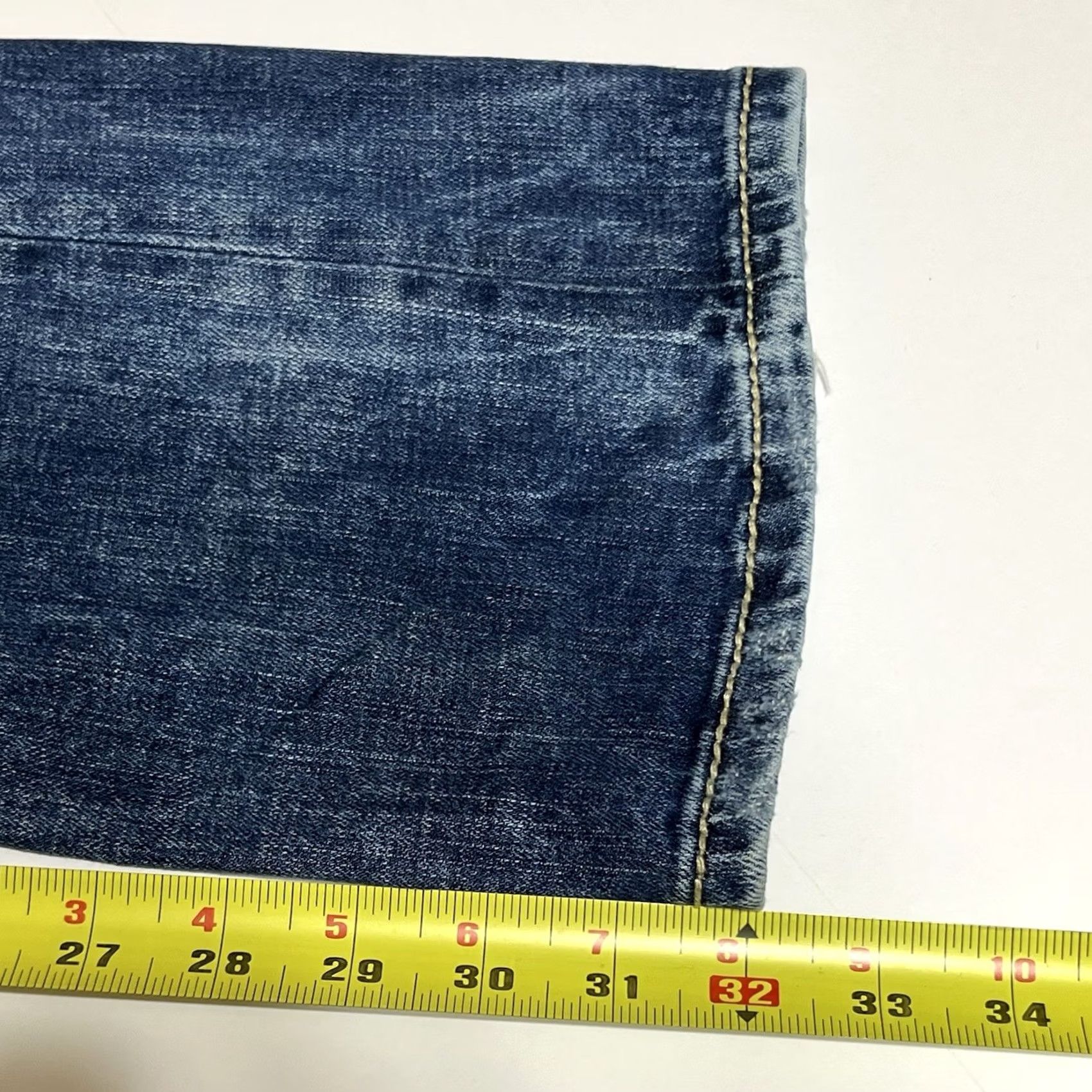 BKE BKE Stella Bootcut Jeans Blue Low Rise Denim 30 Inseam 32 Distressed Regular Rise Stretch 5-Pocket Womens Jeans Size 30" / US 8 / IT 44 - 6 Thumbnail
