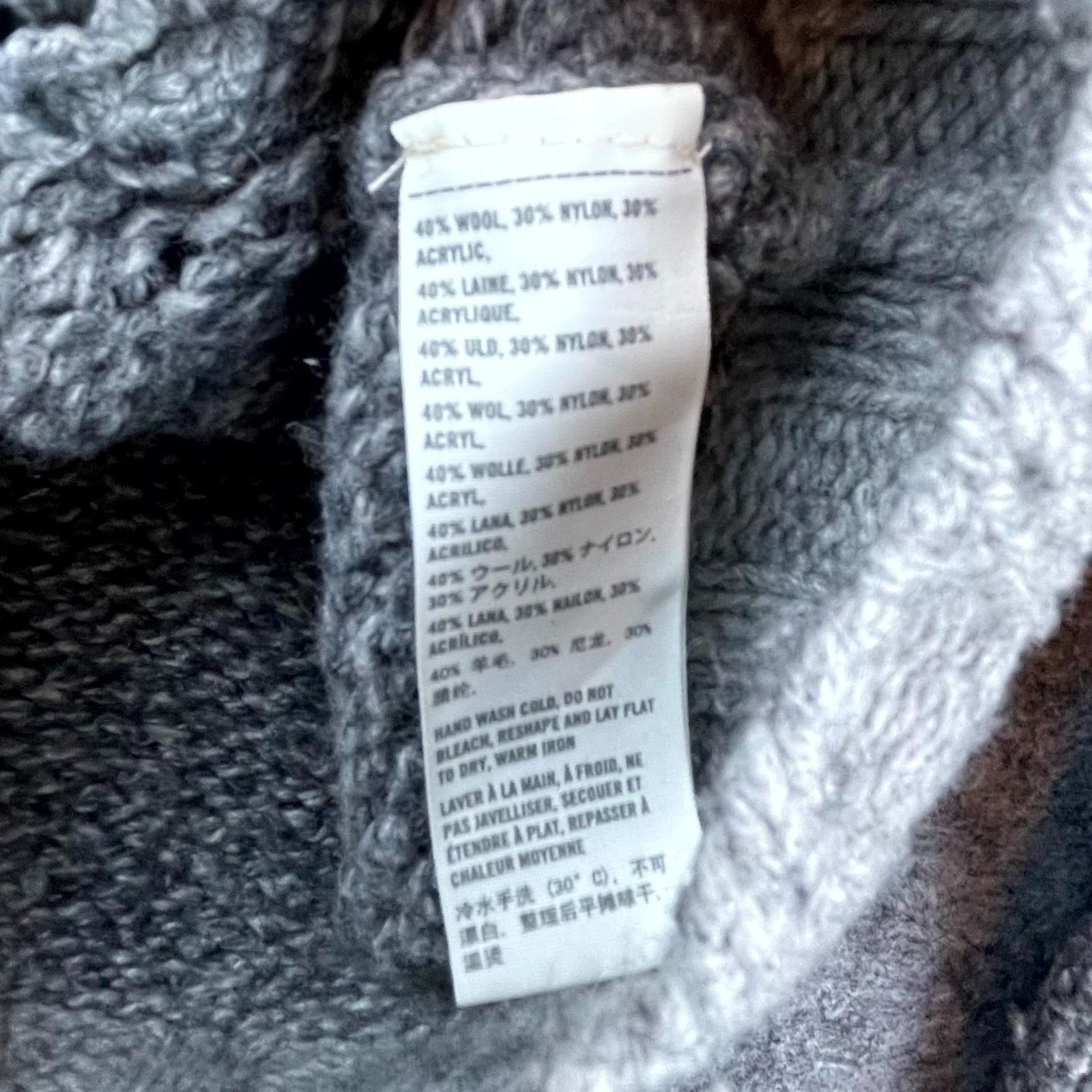 Hollister Hollister Cardigan Sweater Womens Large Gray Y2K Shawl Size L / US 10 / IT 46 - 7 Thumbnail