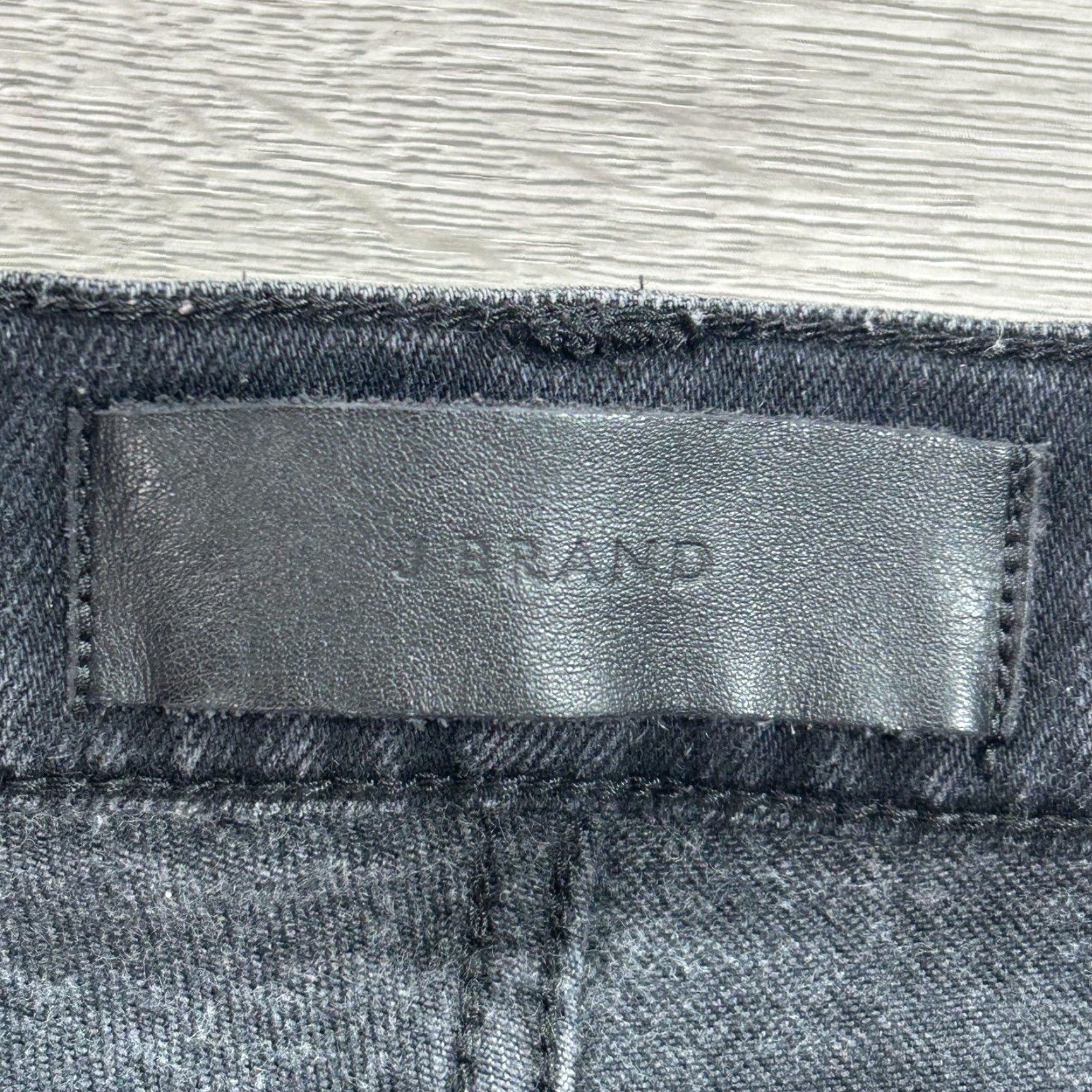 J Brand J Brand Jeans Mens 32x31 Skinny Charcoal Gray Stripe Denim Slim Stretch JB000939 Jeans Mens Size US 32 / EU 48 - 6 Thumbnail