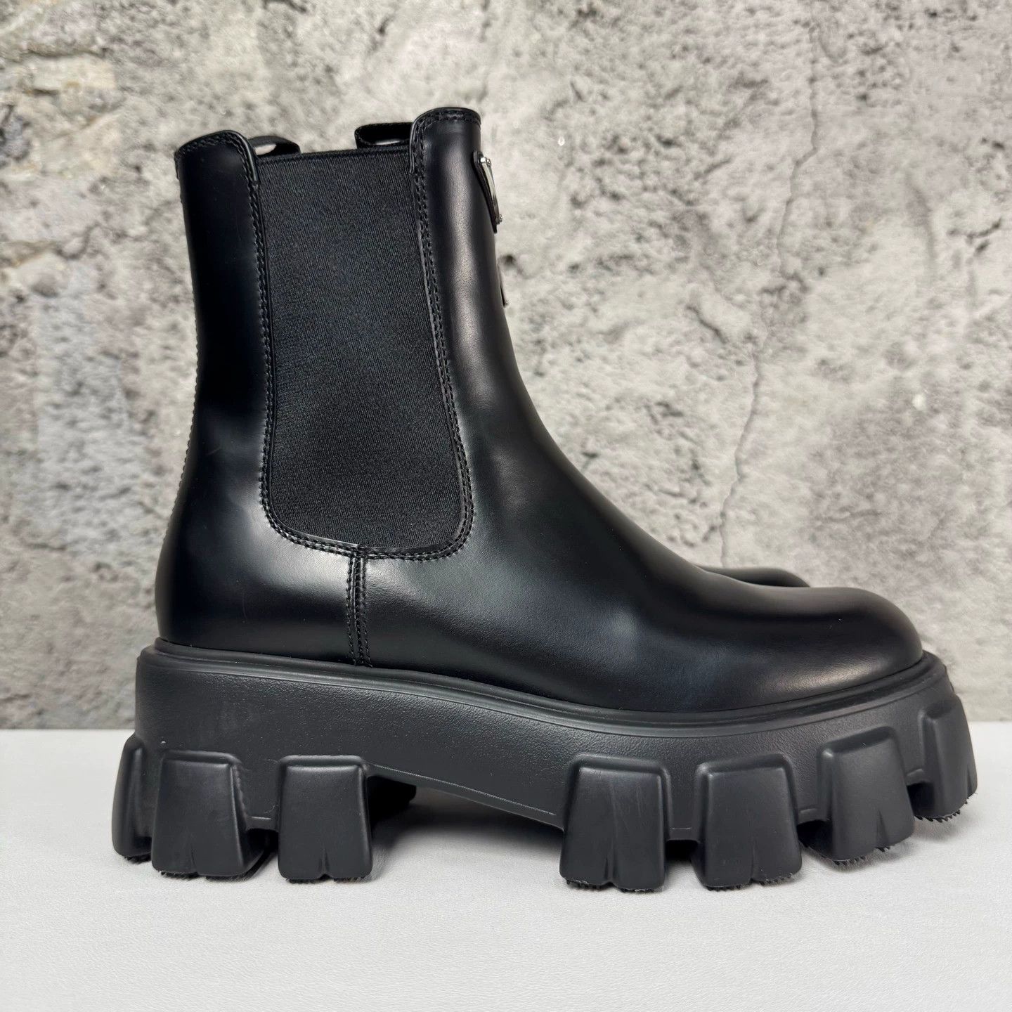 Prada Prada Triangle Logo Ankle Boots Women's 37 Size US 6.5 / IT 36.5 - 2 Thumbnail