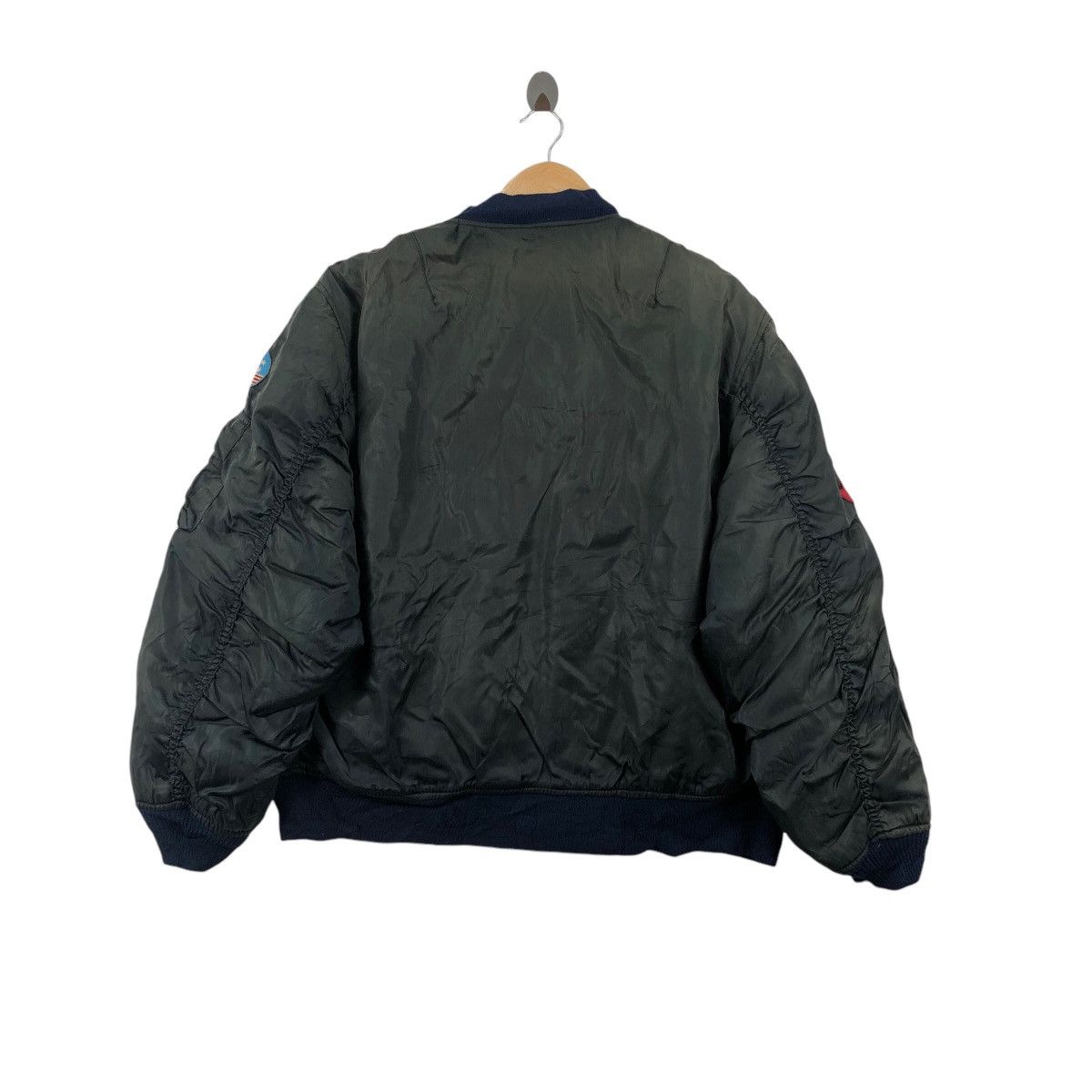 Vintage Vintage 90s MA-1 AIR FORCE Bomber Jacket Patch Logo Military Size US L / EU 52-54 / 3 - 5 Thumbnail