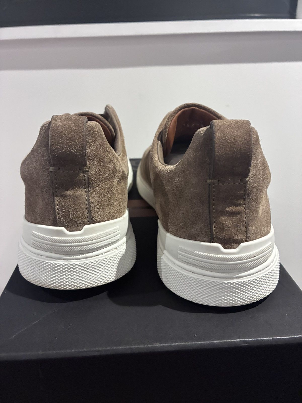 Ermenegildo Zegna Zegna brown triple stitch uk 7 eu 41 Size US 8 / EU 41 - 7 Thumbnail