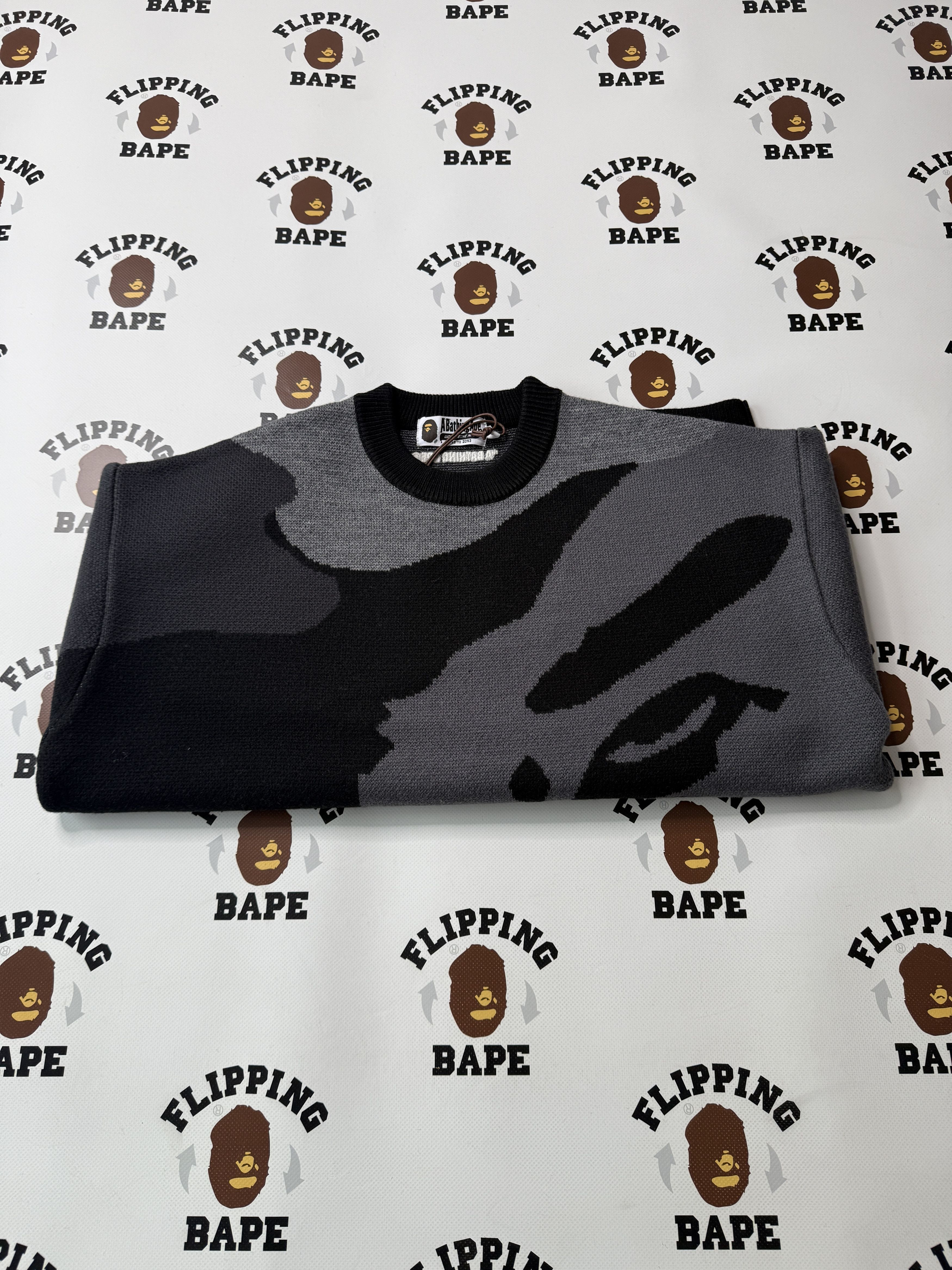 Bape BAPE MEGA ABC CAMO KNIT CREWNECK SWEATSHIRT Size US XL / EU 56 / 4 - 12 Thumbnail