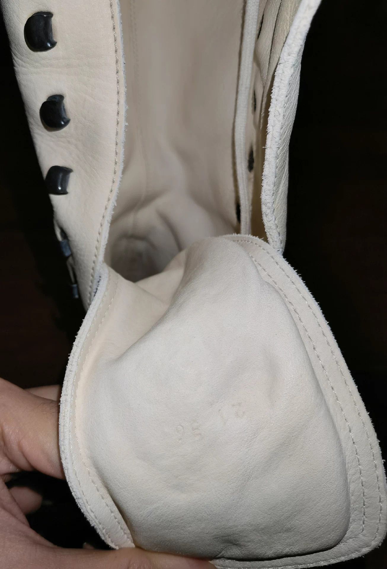 Guidi Guidi white high-top hiking boots, Size US 6 / IT 36 - 9 Thumbnail