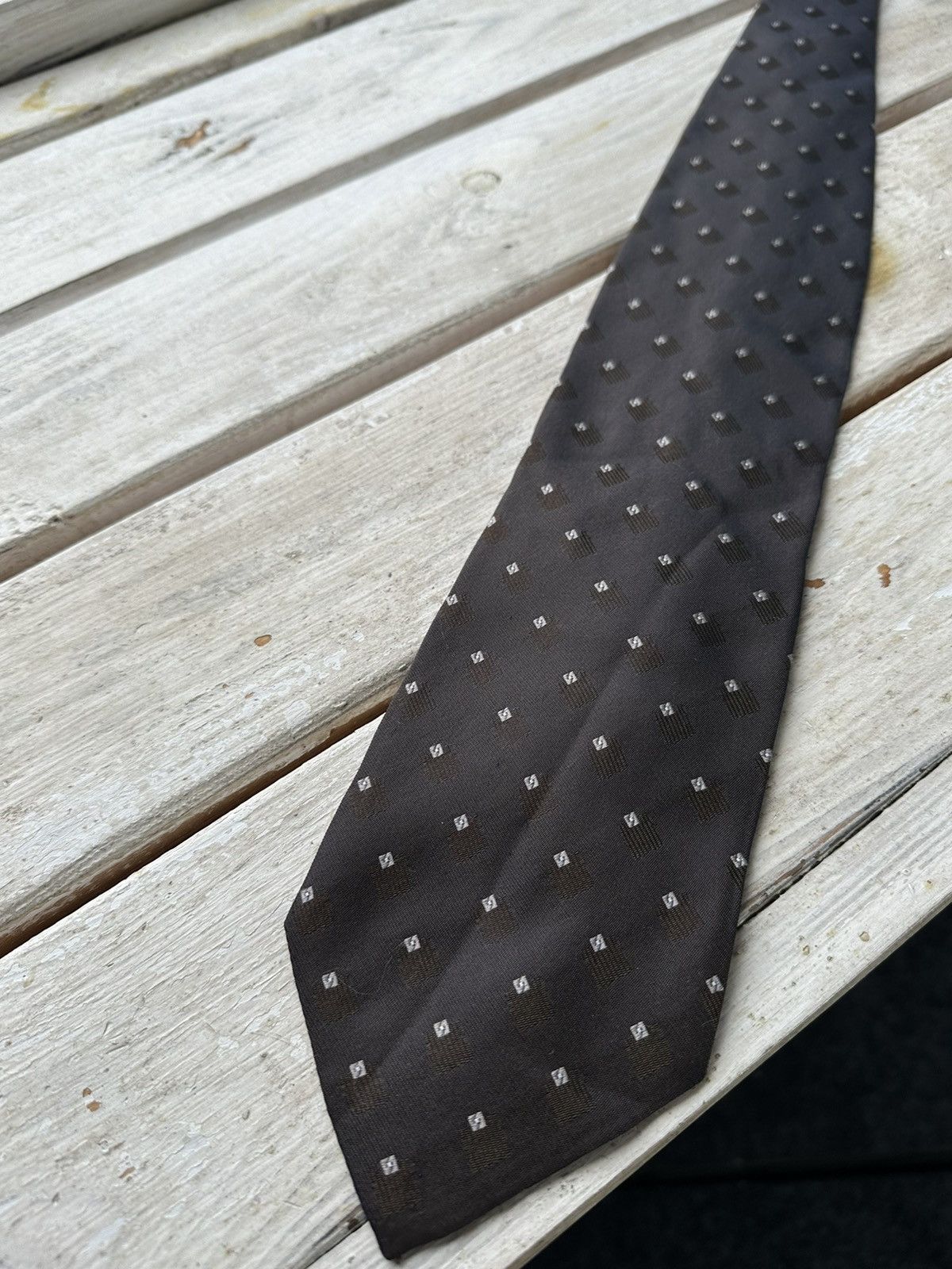 Armani × Giorgio Armani × Vintage 🚨 VINTAGE ARMANI FLANNEL 00s TIE luxury old money Size ONE SIZE - 7 Thumbnail