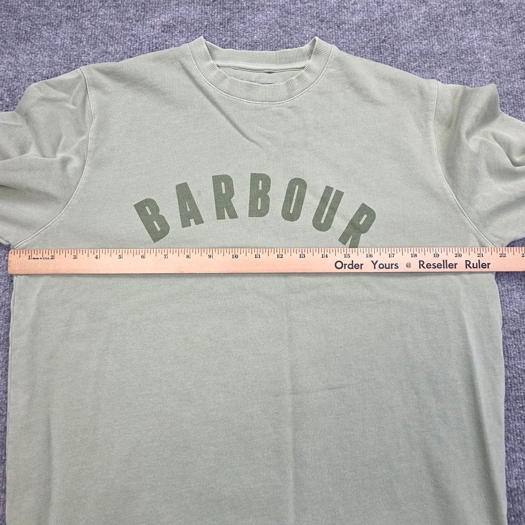 Barbour Barbour Sweatshirt Mens Crew Neck Long Sleeve Size M Green Logo Pullover Size US M / EU 48-50 / 2 - 7 Thumbnail