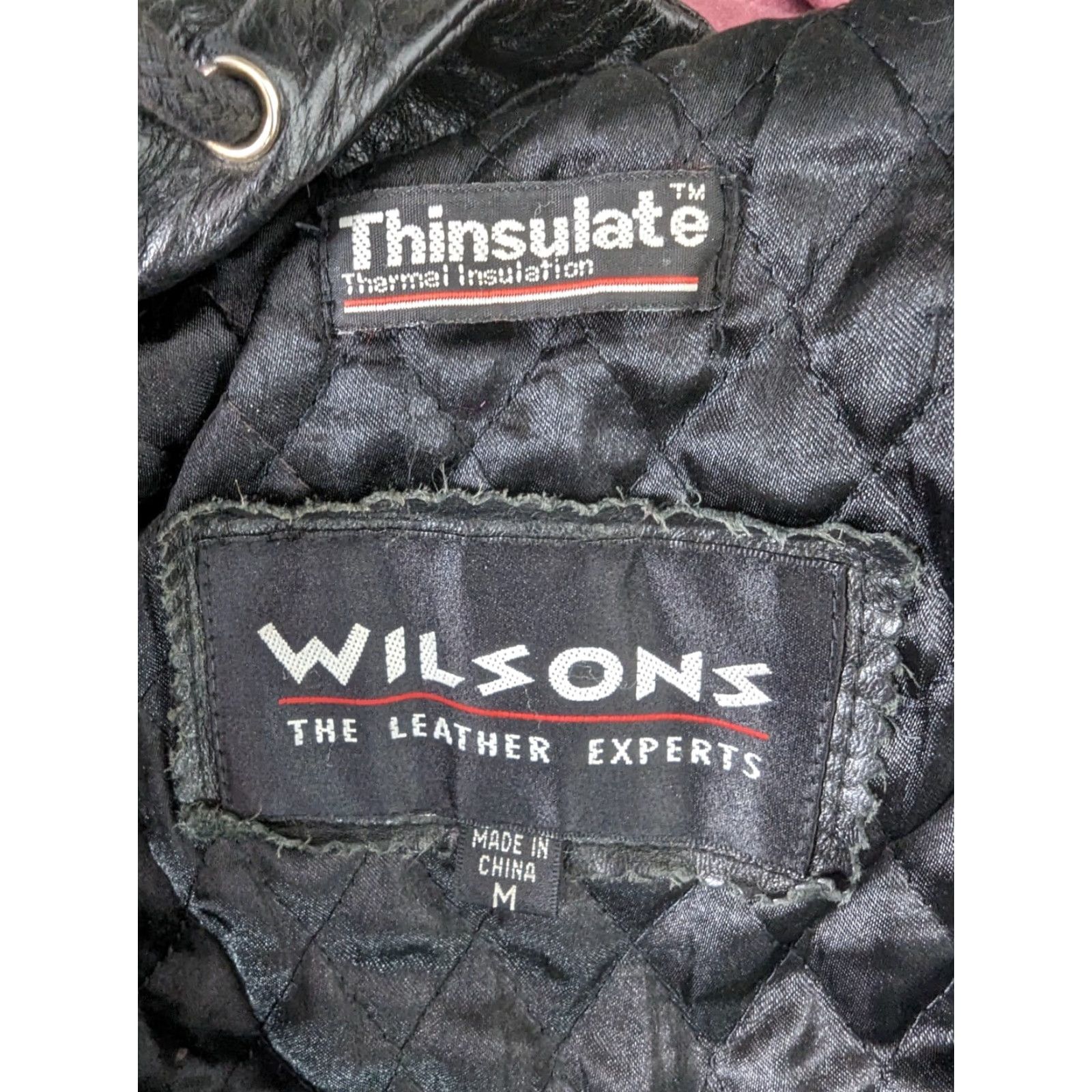 Vintage VINTAGE Wilsons Leather Jacket Hooded Relaxed Oversized Parka Women's M Black Size M / US 6-8 / IT 42-44 - 4 Thumbnail
