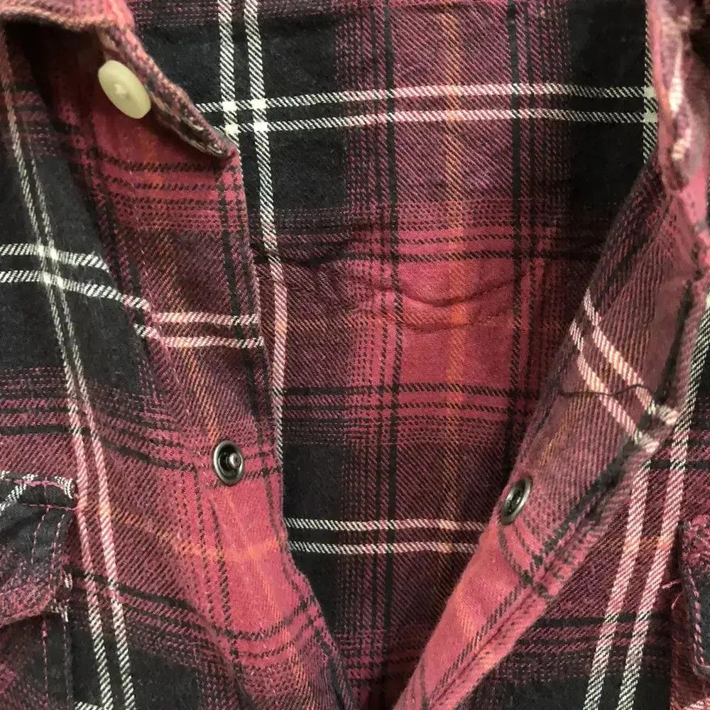 Japanese Brand Japanese Brand Back Number Plaid Tartan Flannel Shirt 👕 Size US L / EU 52-54 / 3 - 4 Thumbnail