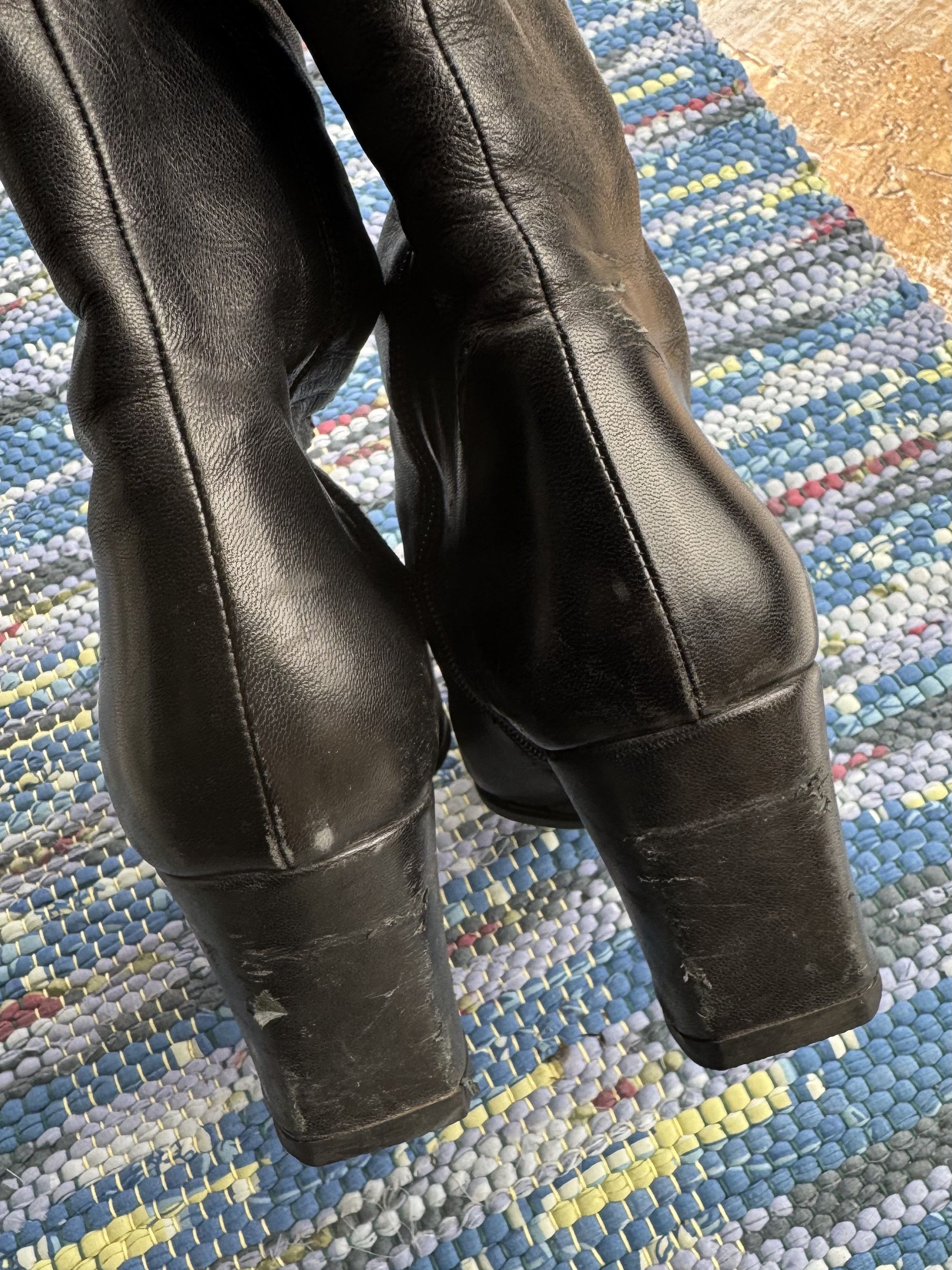 Vintage Vintage Leather Futuristic Boots A722D4(209) Size US 8 / IT 38 - 15 Thumbnail