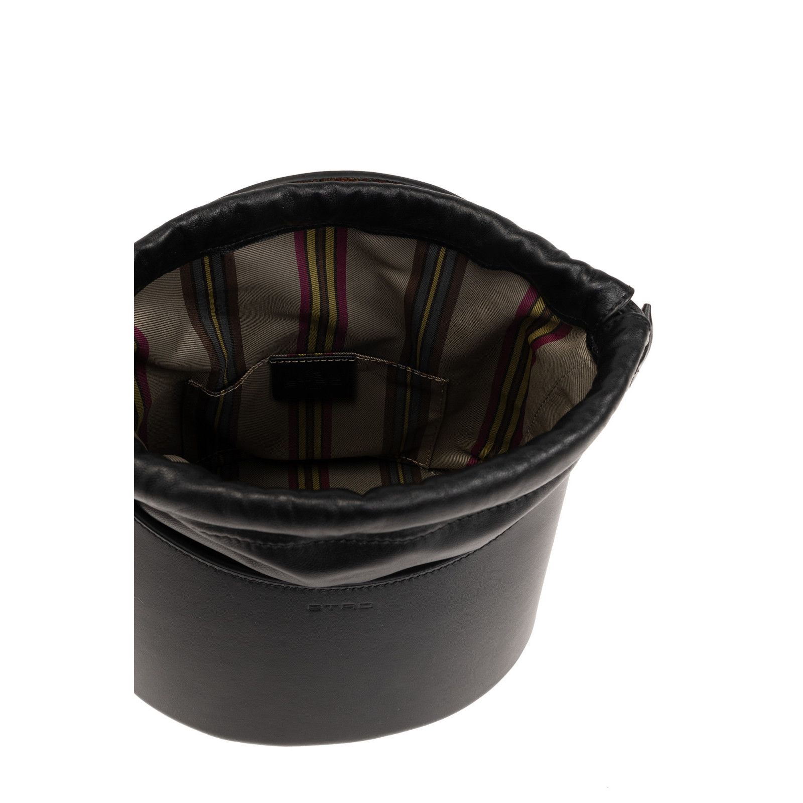 Etro ETRO Saturno Medium Black Leather Bucket Bag New And Authen Size ONE SIZE - 4 Thumbnail