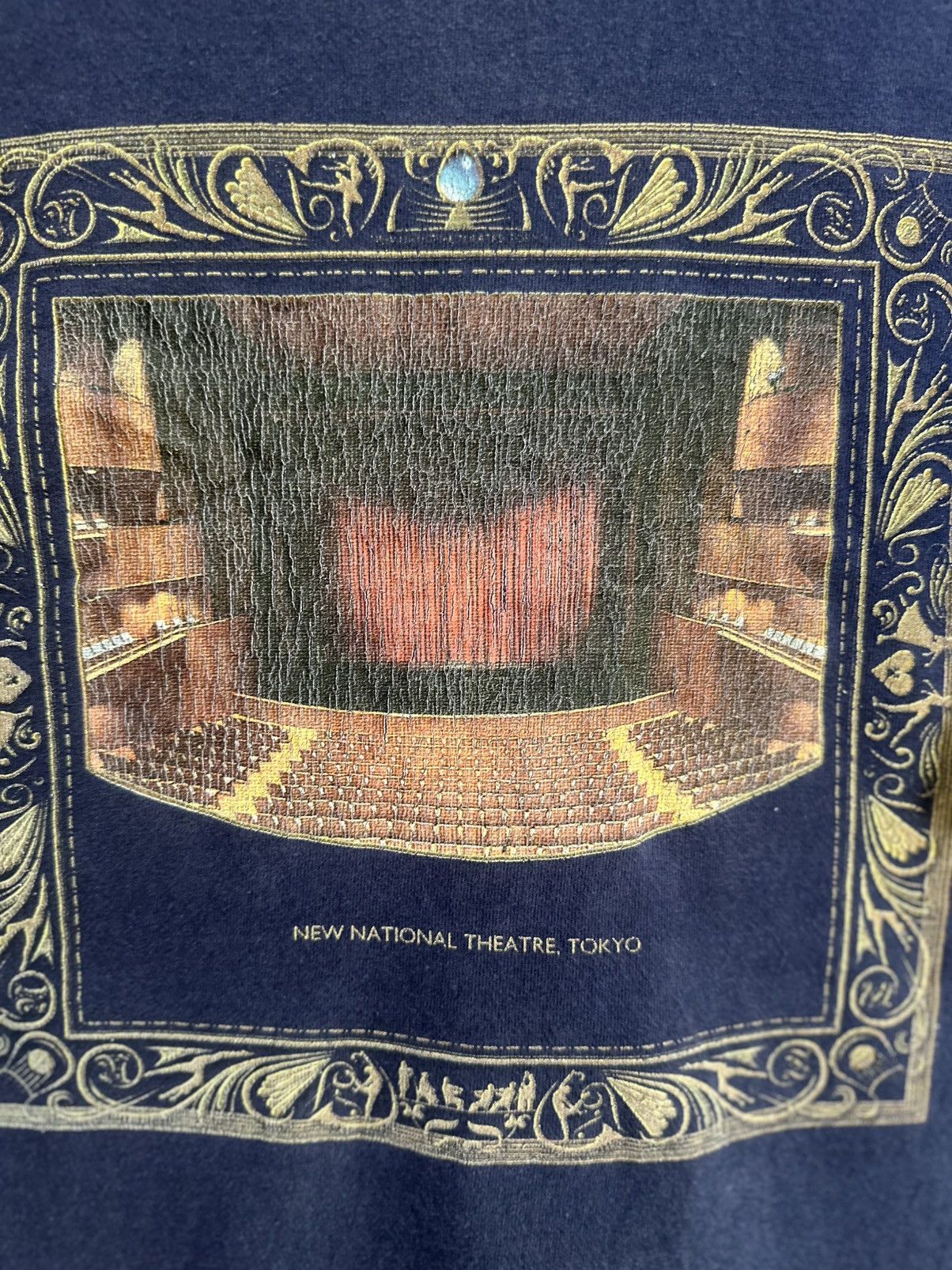 Japanese Brand Vintage Art New National Theatre Tokyo Faded Tee Size US L / EU 52-54 / 3 - 2 Thumbnail