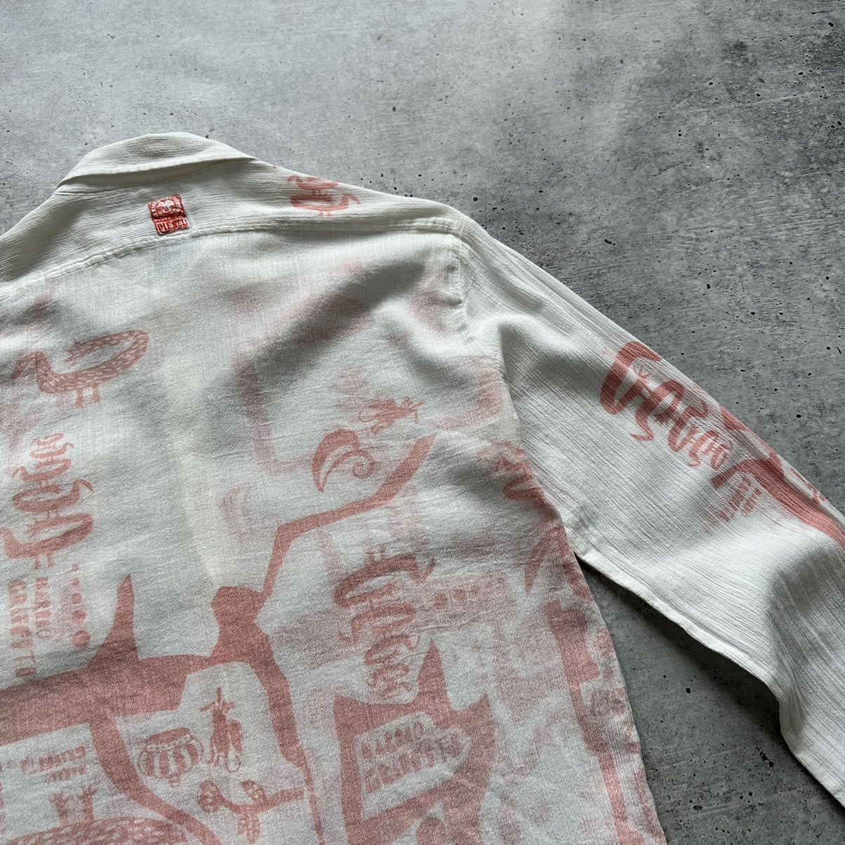 Diesel Vintage Diesel Inside Out Avandgard Style Shirt White Size US M / EU 48-50 / 2 - 20 Thumbnail