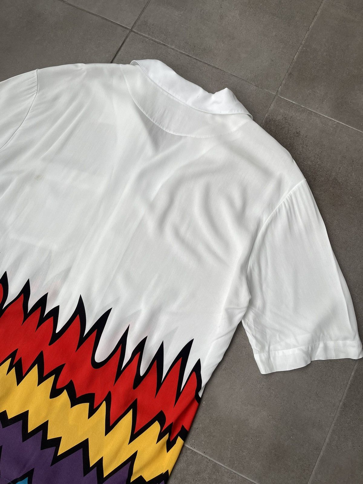 Missoni !DS! FW21 Missoni Bowling Zigzag White Shirt Size US L / EU 52-54 / 3 - 13 Thumbnail