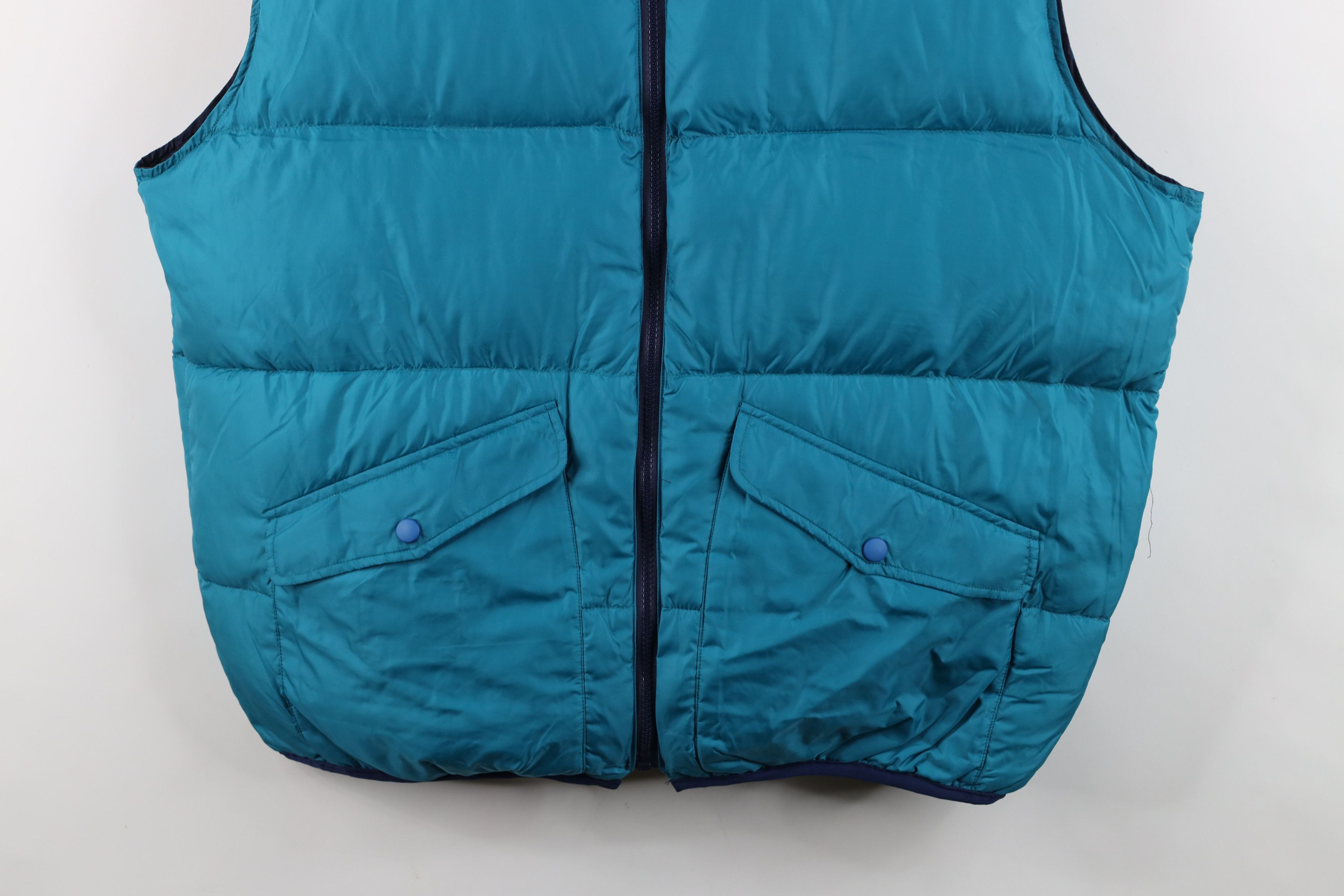 Vintage Vintage 90s Streetwear Reversible Duck Puffer Vest Jacket Size US XL / EU 56 / 4 - 3 Thumbnail