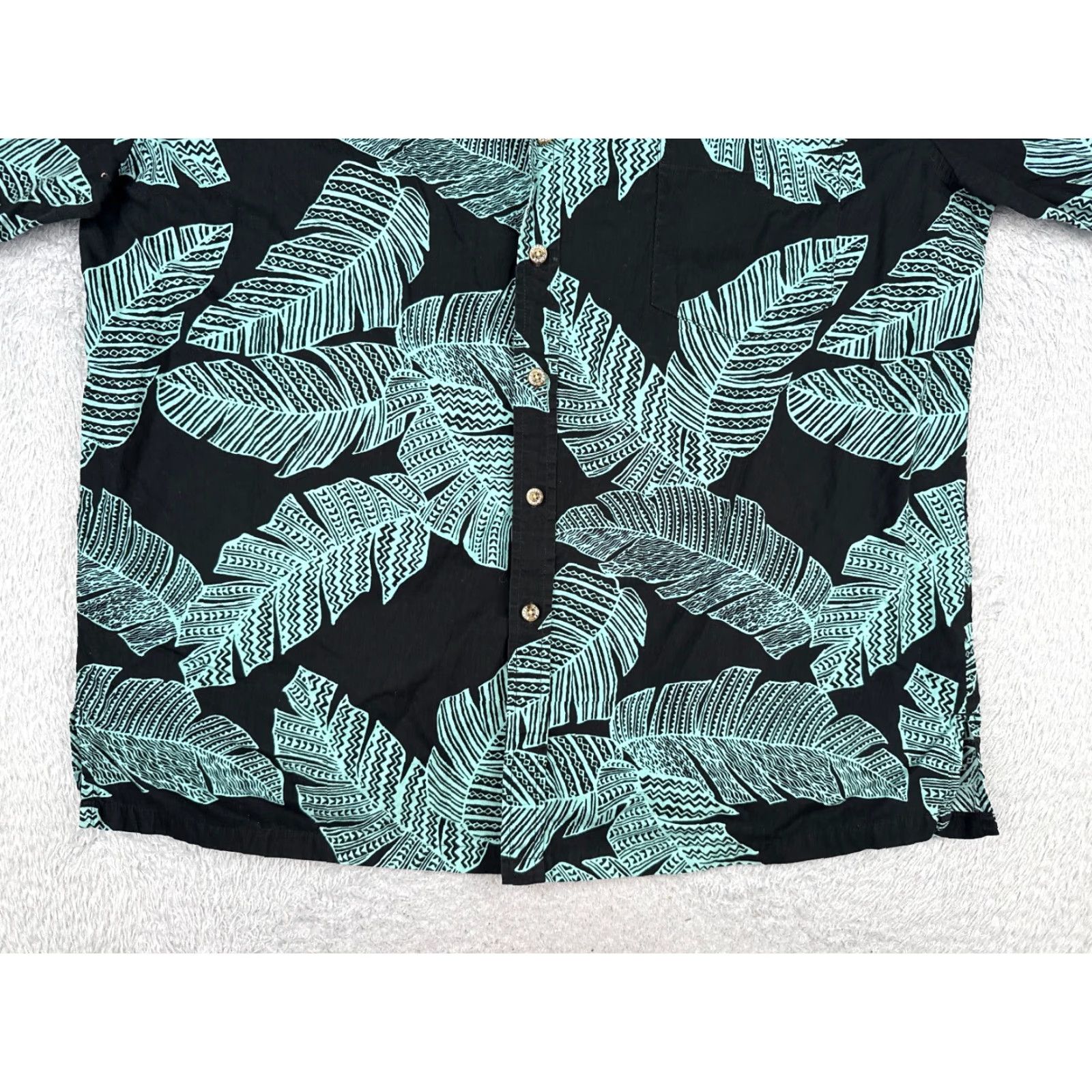 Vintage Cooke Street Shirt Men 2XL XXL Black Palm Leaf Hawaiian Button Up Cotton Casual Shirt Size US XXL / EU 58 / 5 - 5 Thumbnail