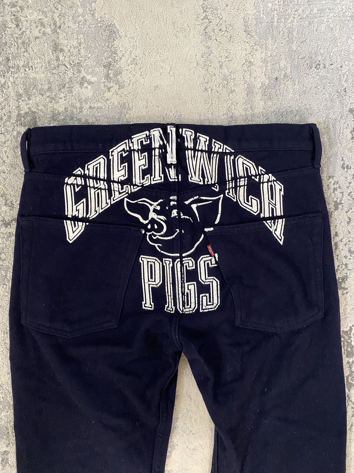 Comme des Garcons AW02 Greenwitch Pigs Painted Wool Pants Size US 32 / EU 48 - 2 Thumbnail