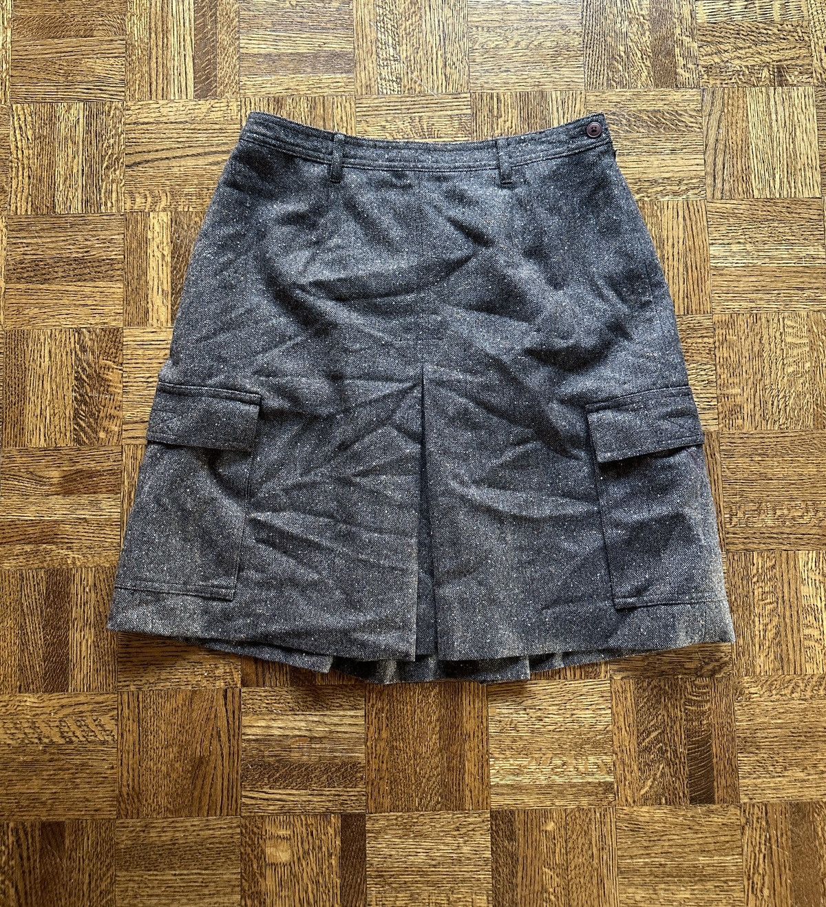 L.L. Bean Vintage L.L. Bean Cargo Pocket Wool Skirt Size 10 Pet Size 30" / US 8 / IT 44 - 1 Thumbnail
