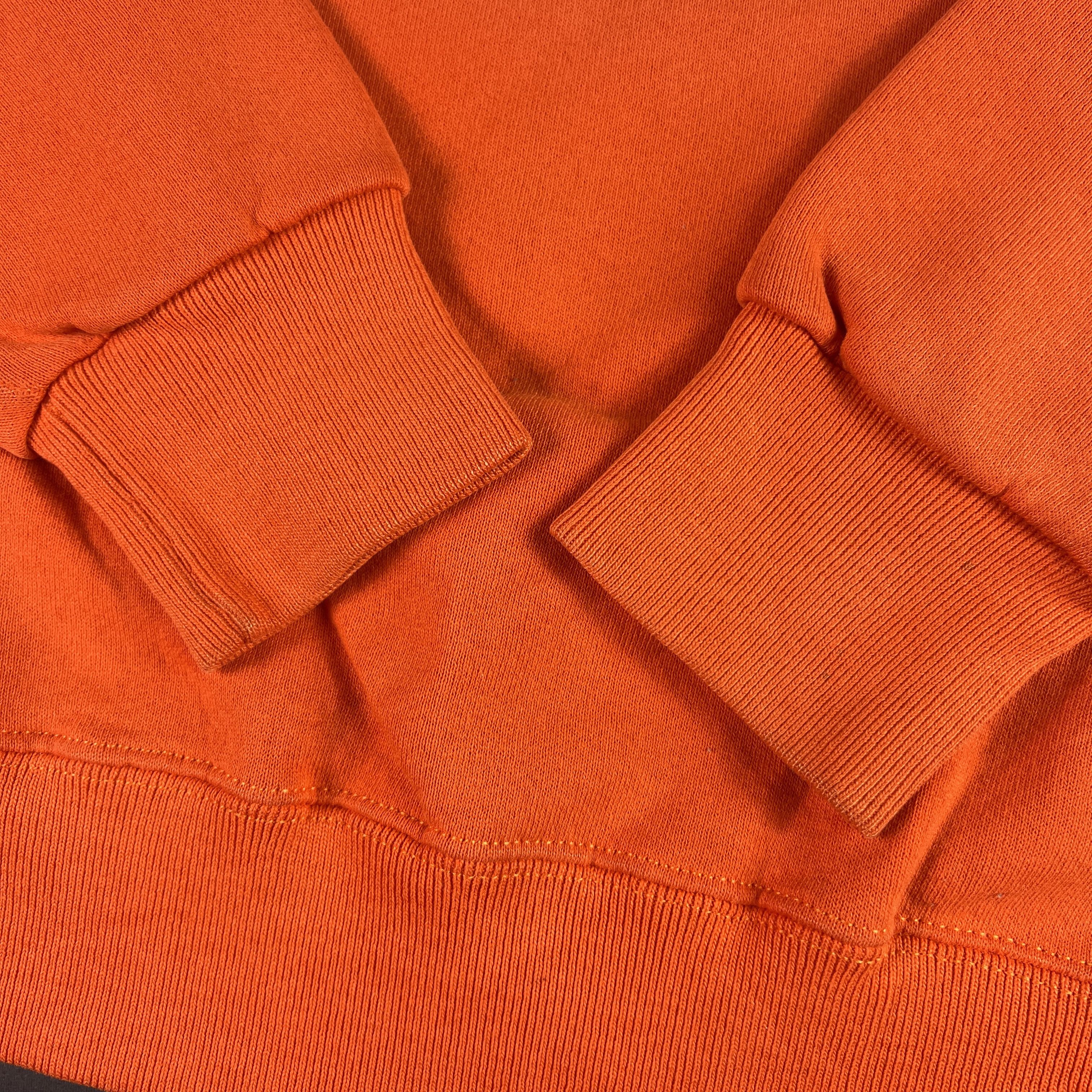 Soffe VTG 80s Miami Hurricanes Sweatshirt Orange Crewneck USA Size US M / EU 48-50 / 2 - 4 Thumbnail